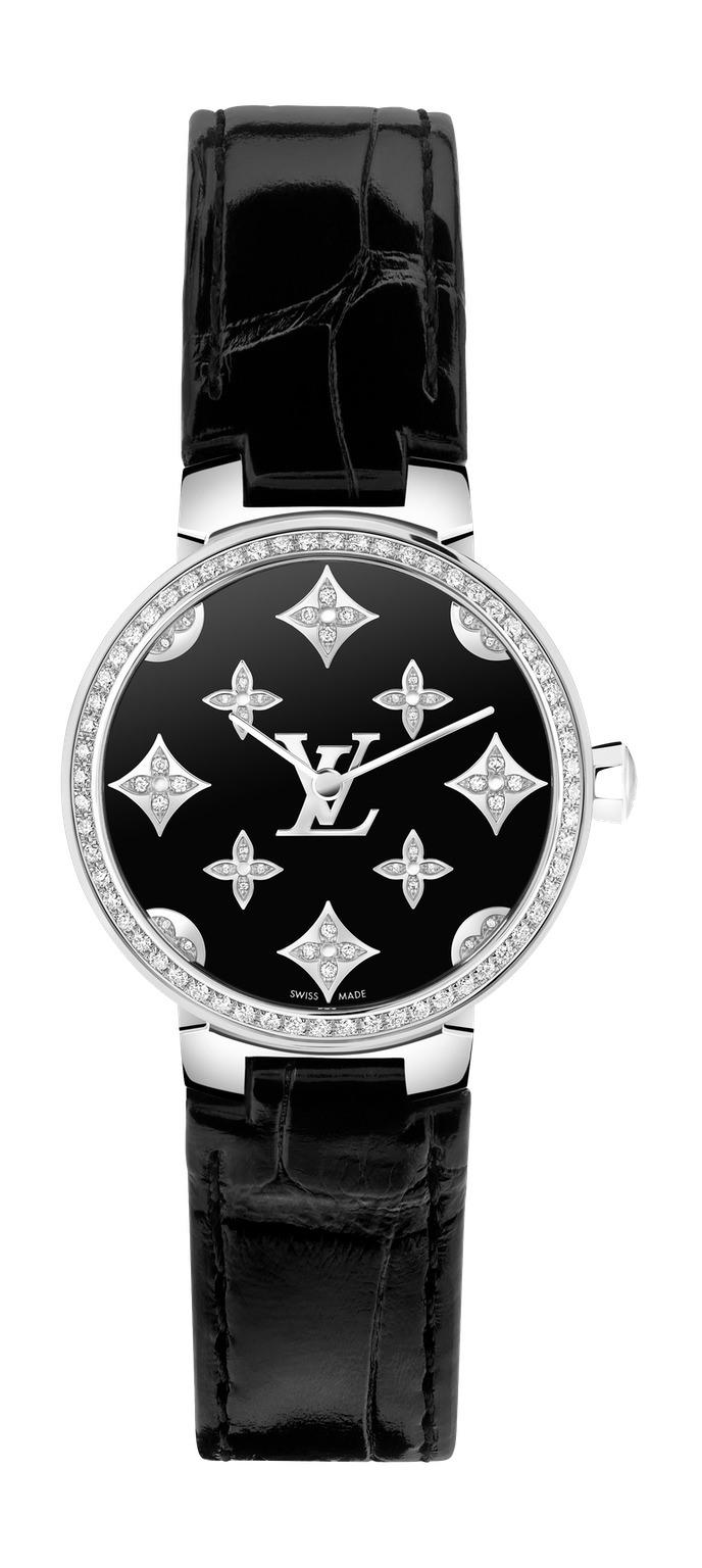 Louis Vuitton Tambour Slim Monogram Dentelle Black