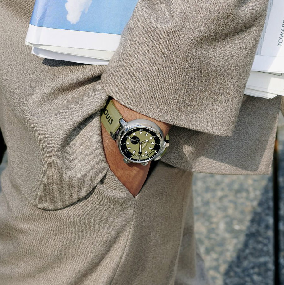 Louis Vuitton Tambour Street Diver Urban Green