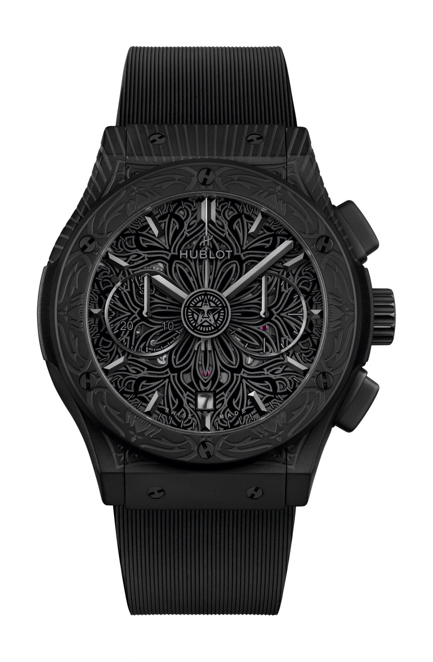 Hublot Classic Fusion Aerofusion Chronograph All Black Shepard Fairey
