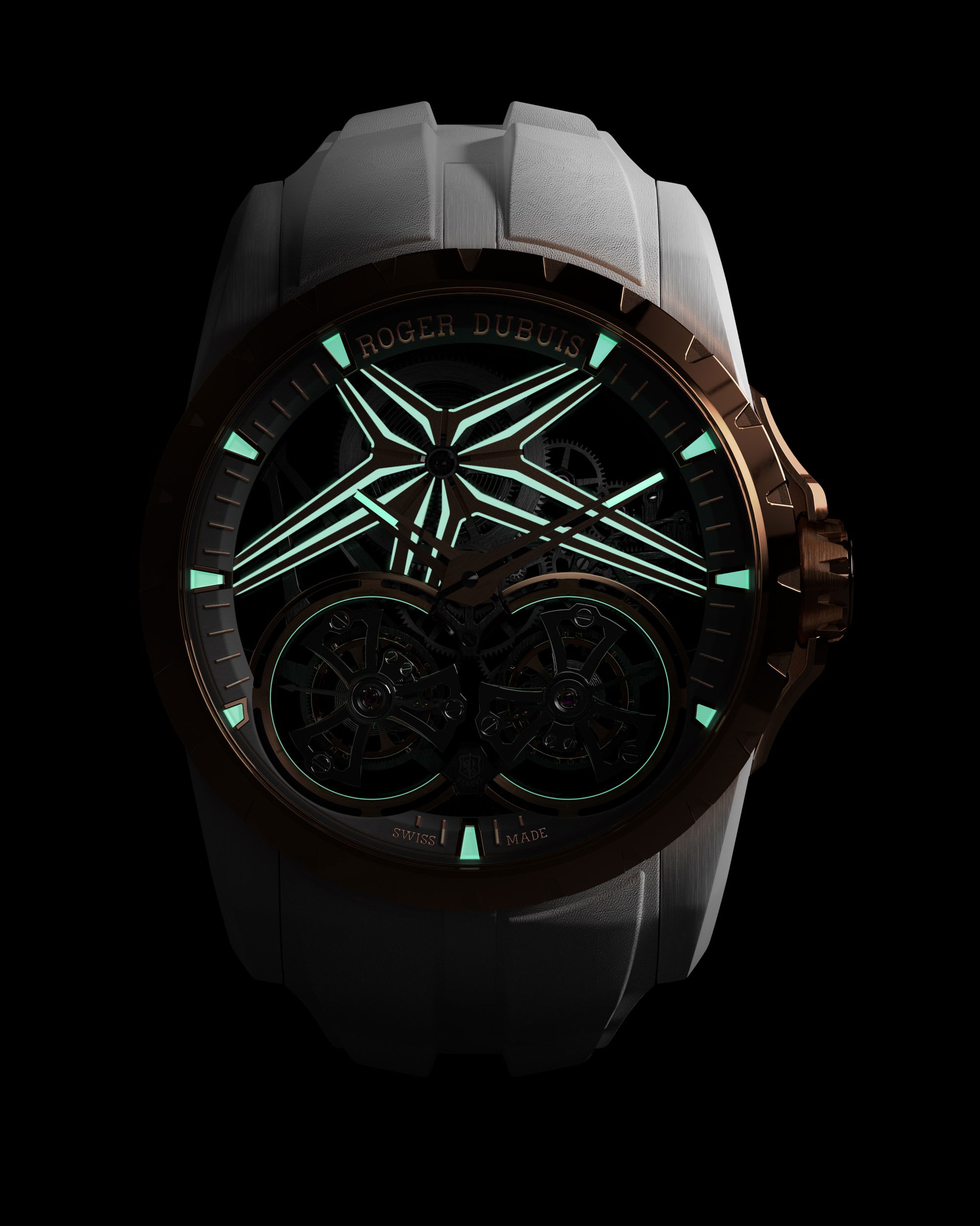 Roger Dubuis Excalibur Double Tourbillon Edition White Ceramic