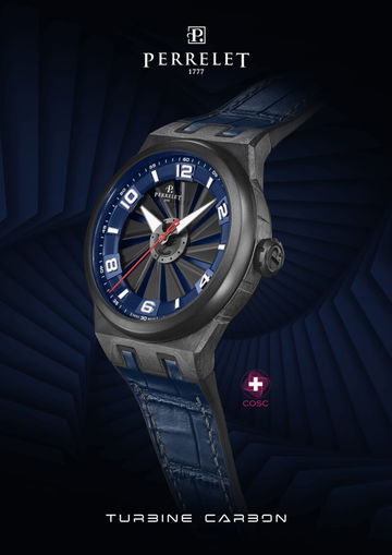Perrelet Turbine Carbon Midnight Blue