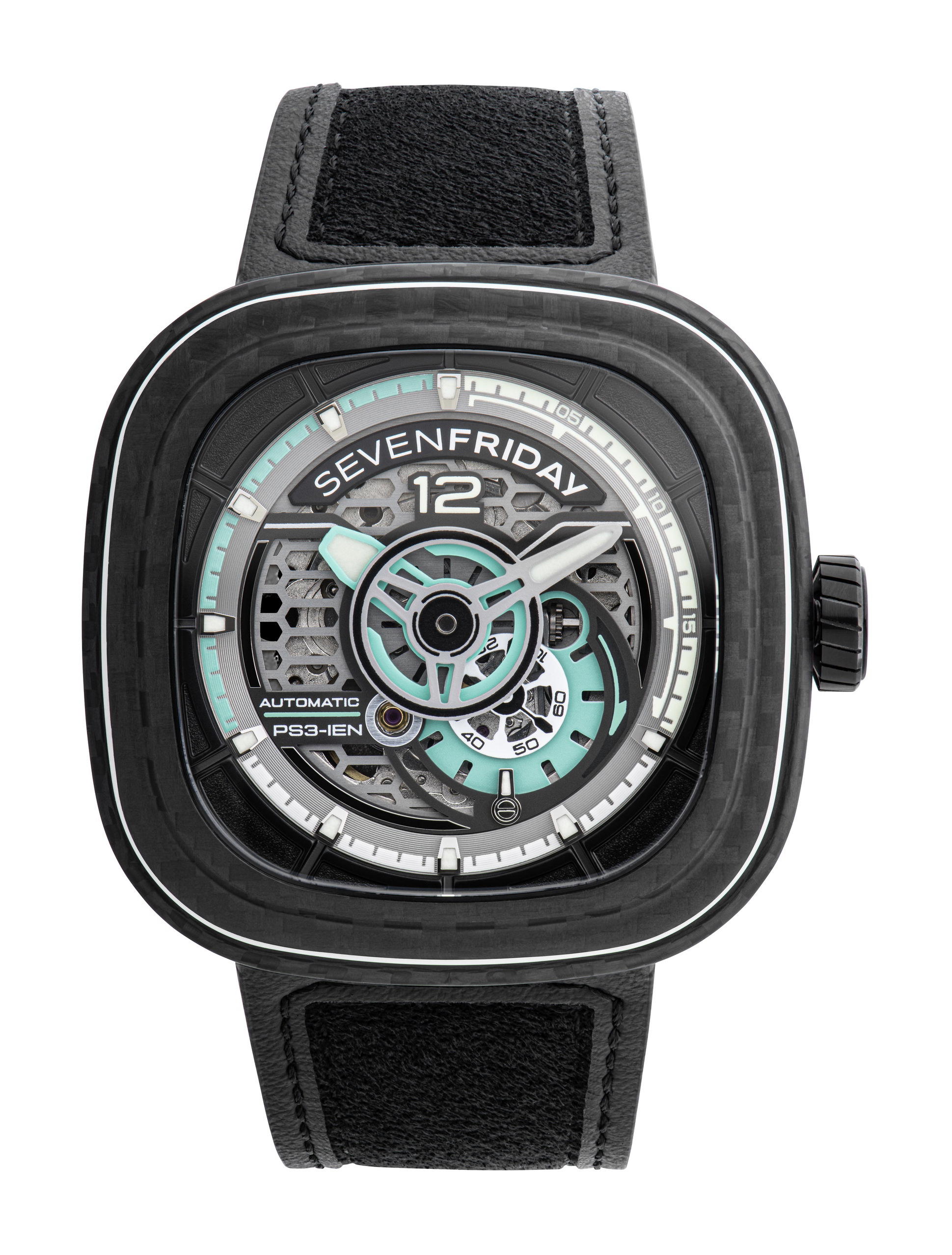 SevenFriday PS3/01 Jade Carbon