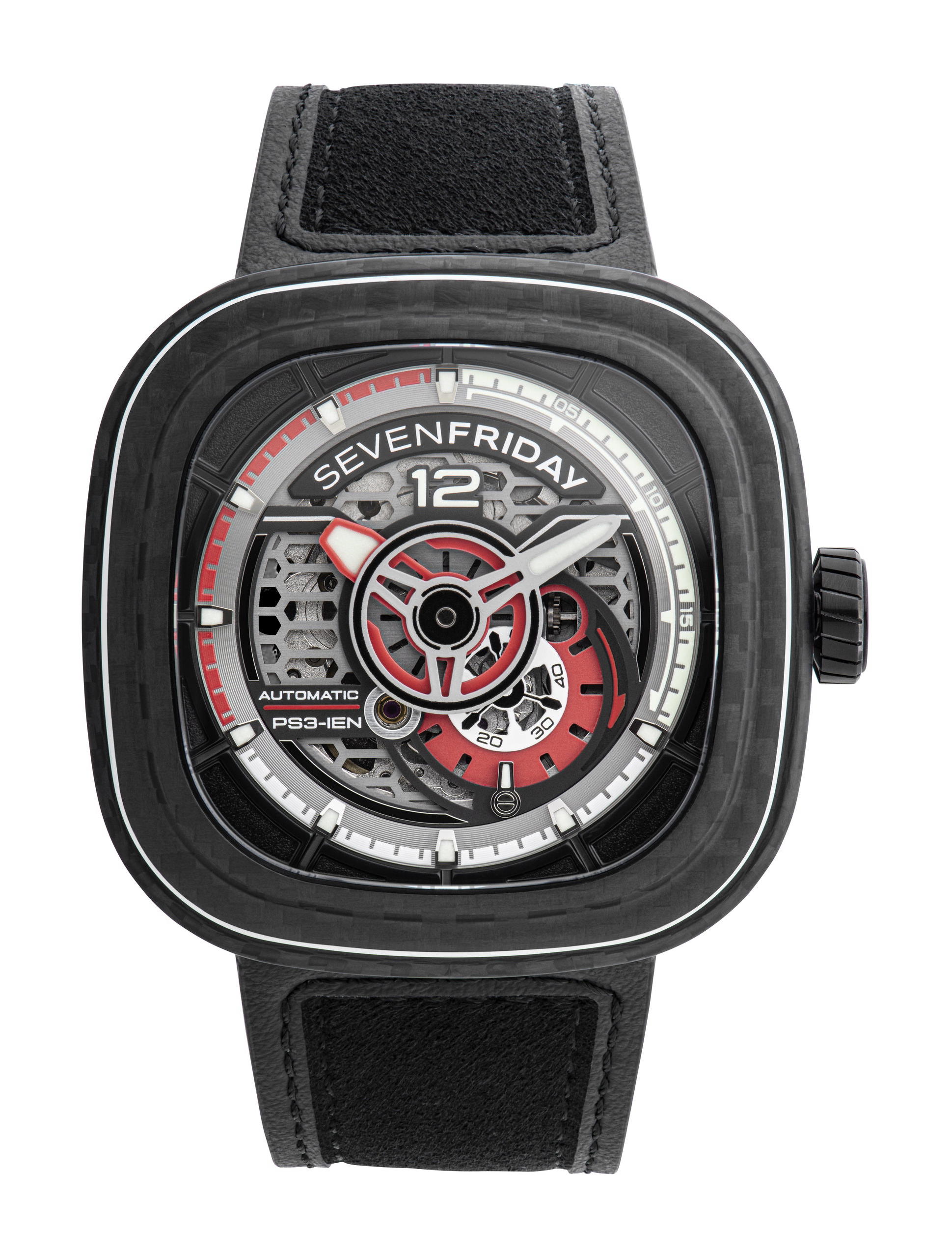 SevenFriday PS3/02 Ruby Carbon