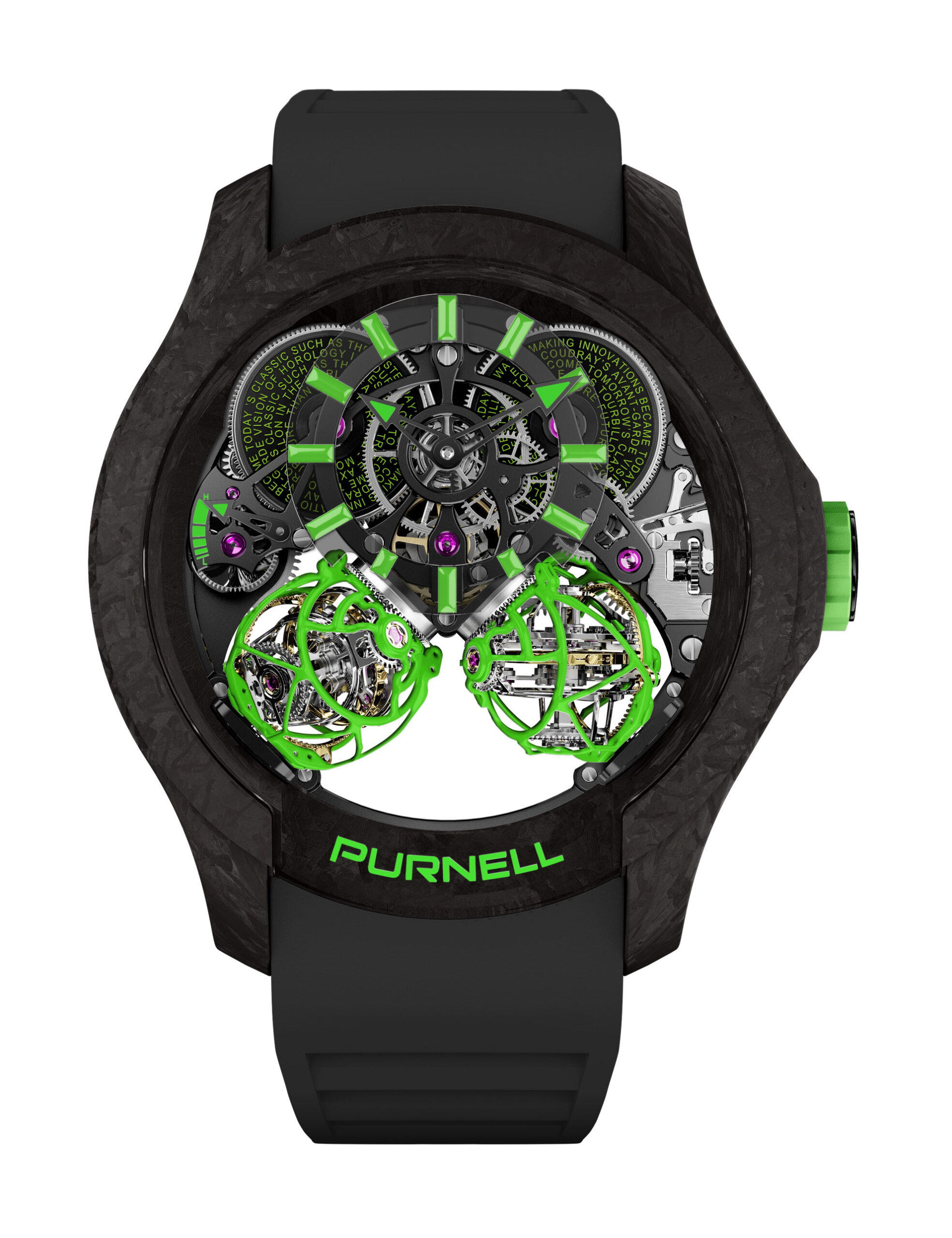 Purnell Escape II Carbon Neon Green