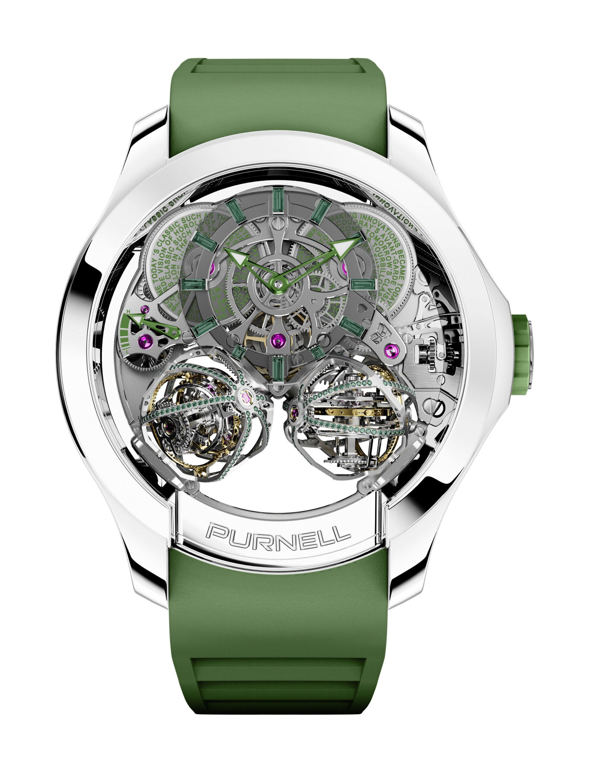 Purnell Escape II 18K White Gold Olive Green