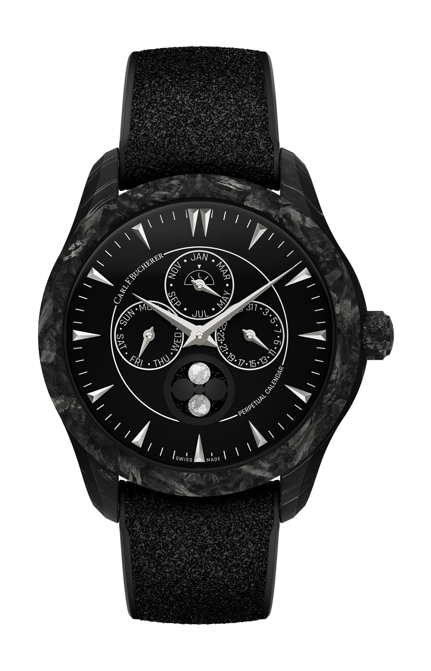Carl F. Bucherer Manero Peripheral Perpetual Calendar Black