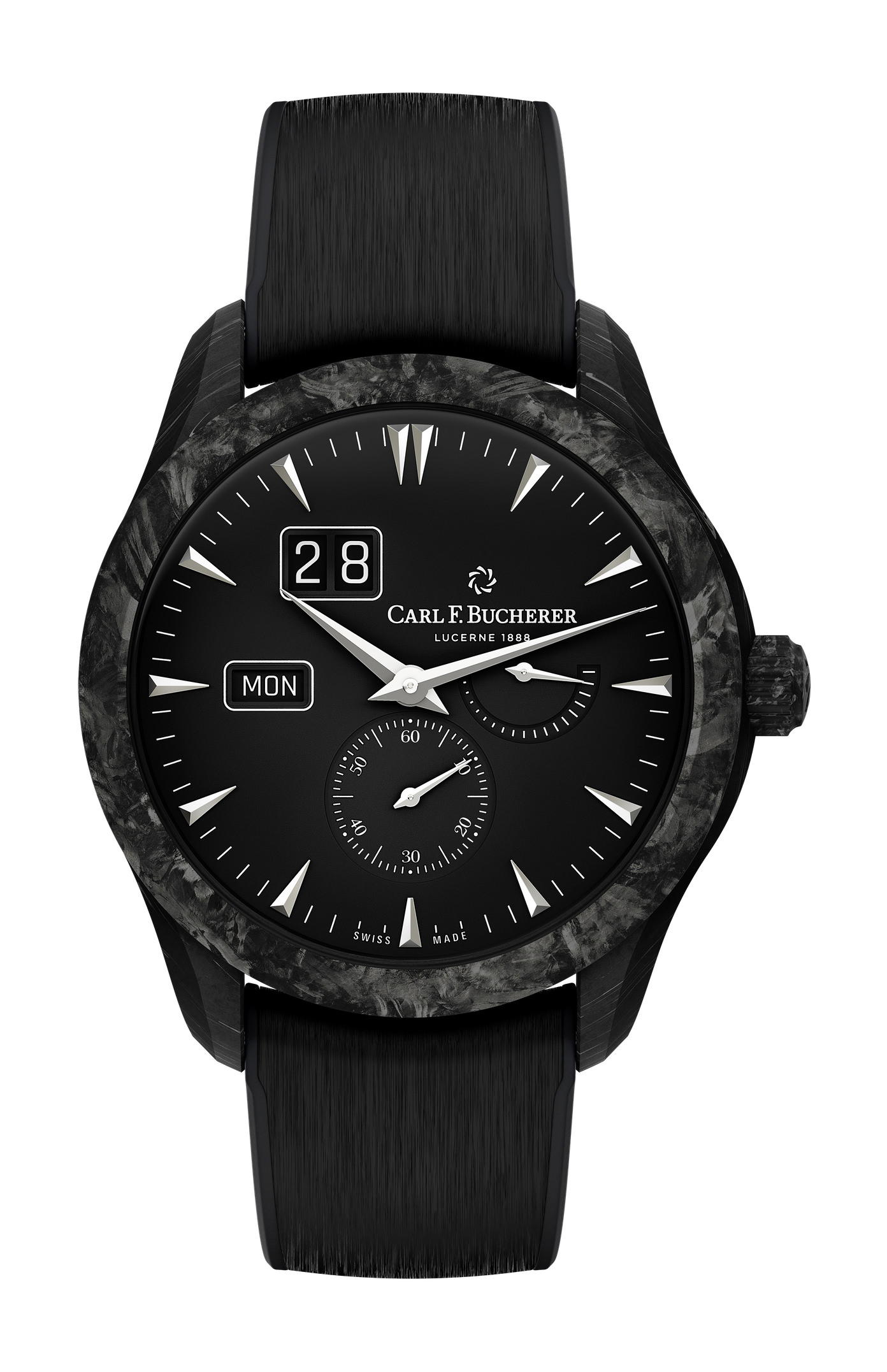 Carl F. Bucherer Manero Peripheral Big Date Black