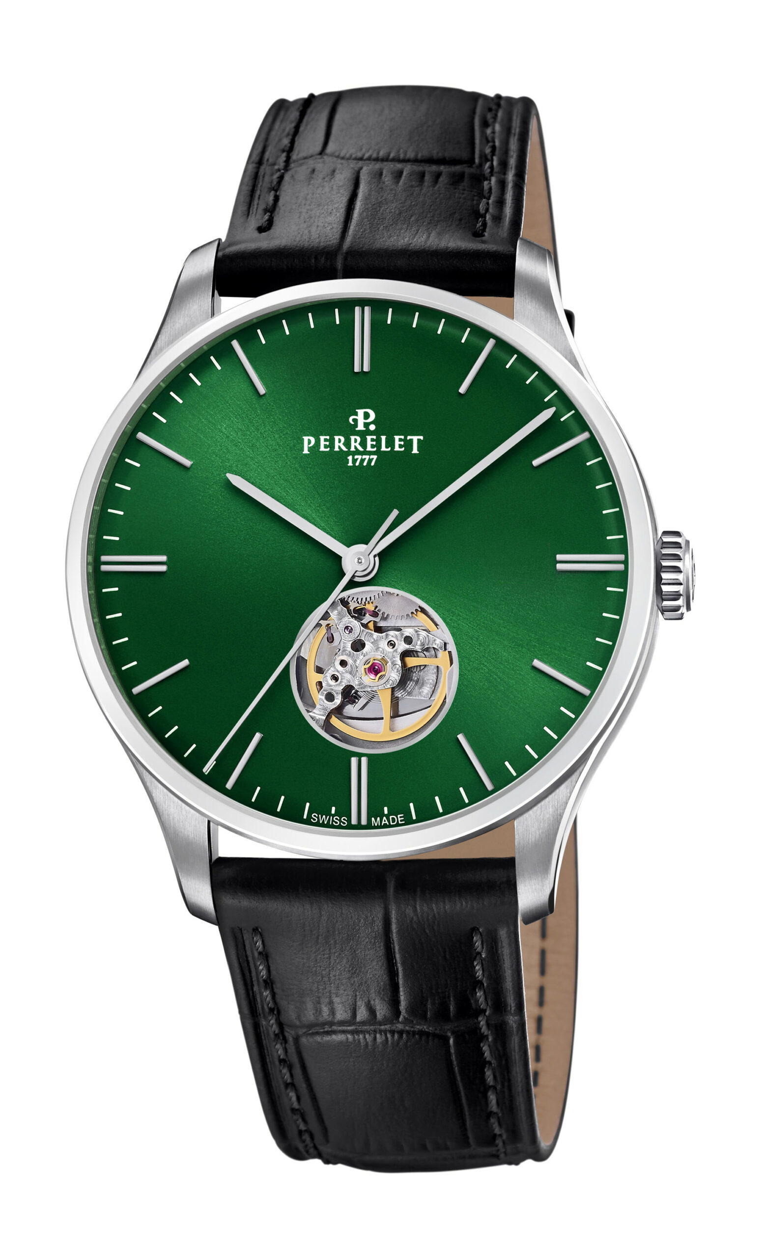 Perrelet Weekend Open Heart Green