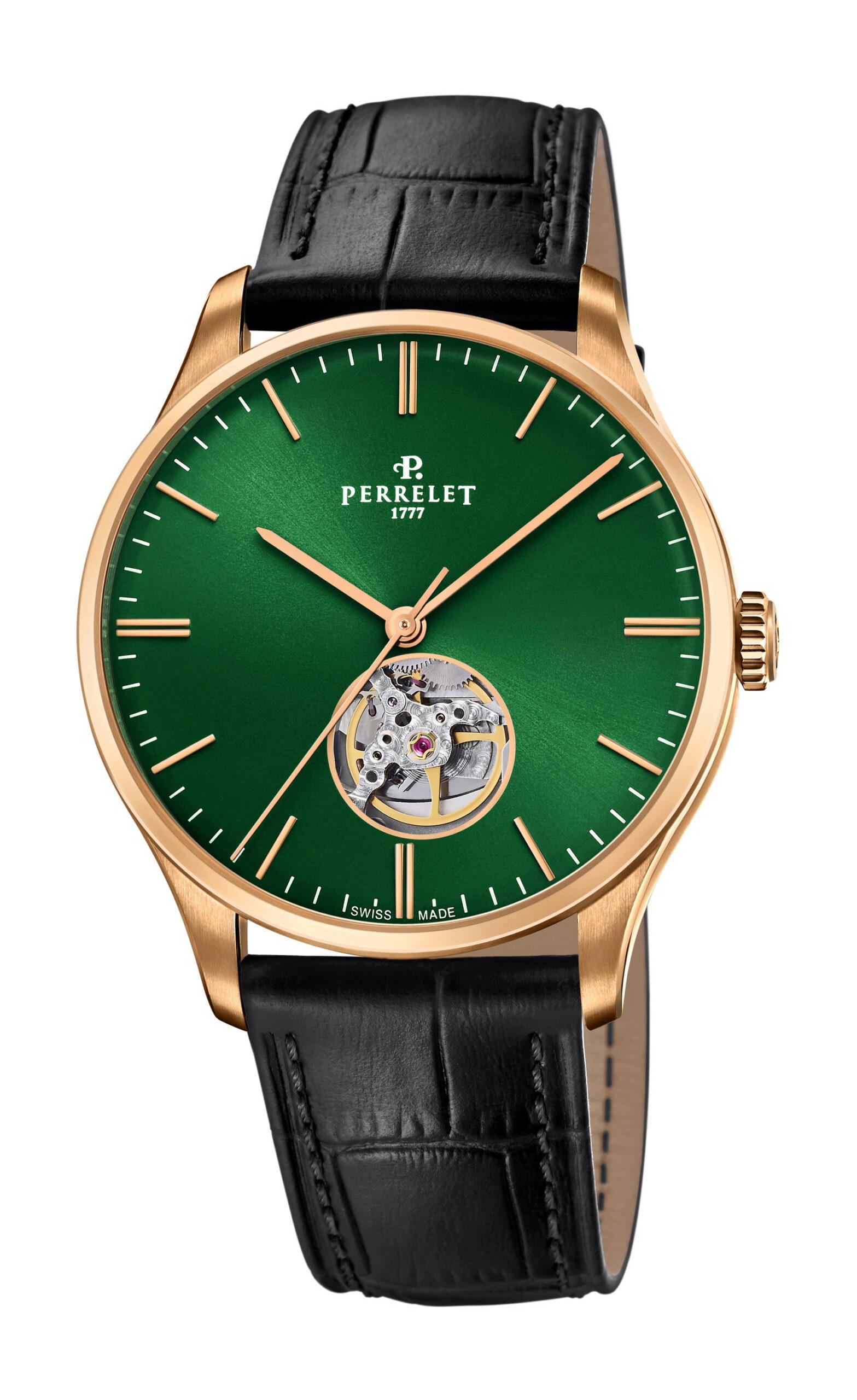 Perrelet Weekend Open Heart Green