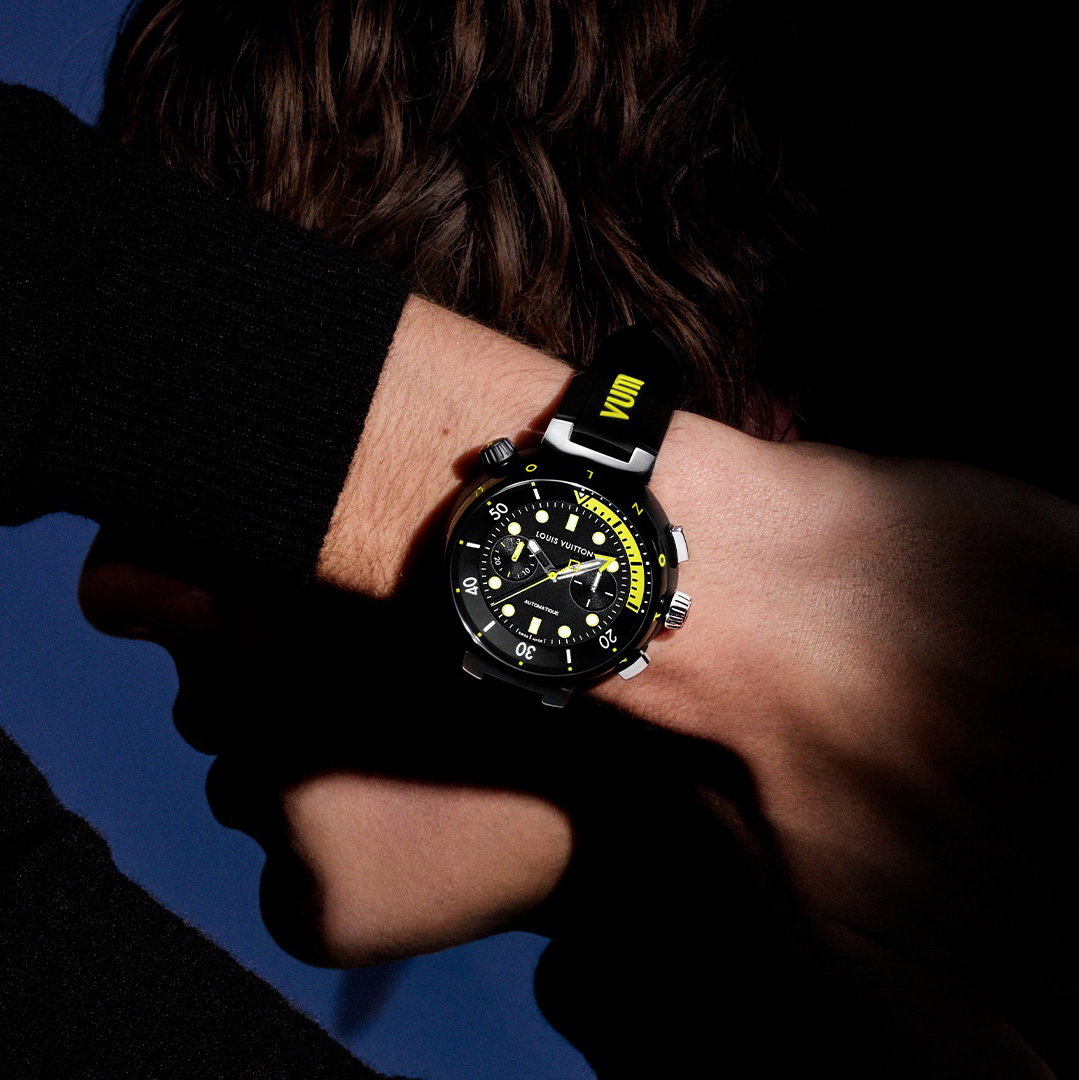 Louis Vuitton Tambour Street Diver Chronograph Neon Black