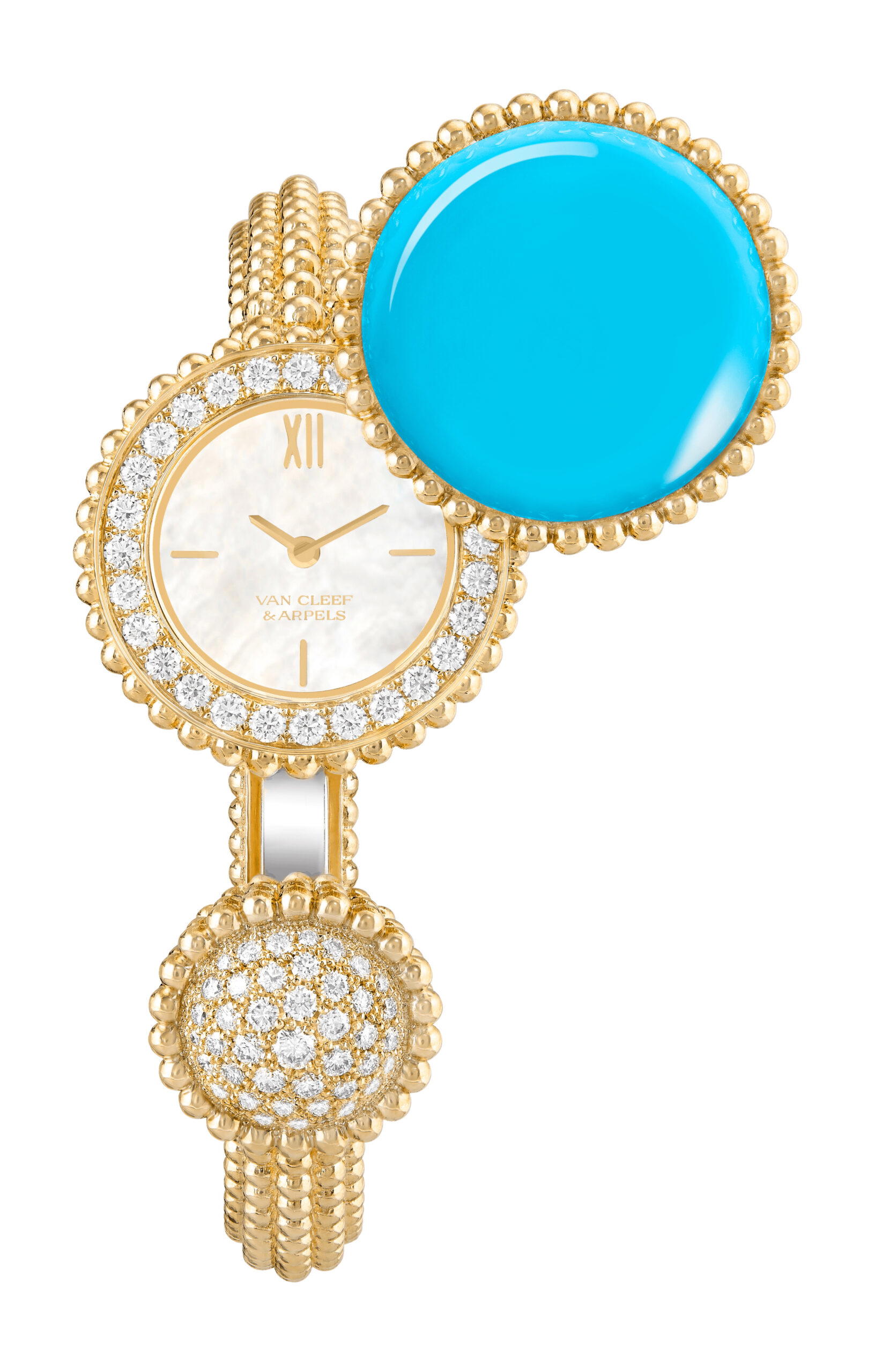Van Cleef & Arpels Perlée Toi & Moi Secret Watch Medium