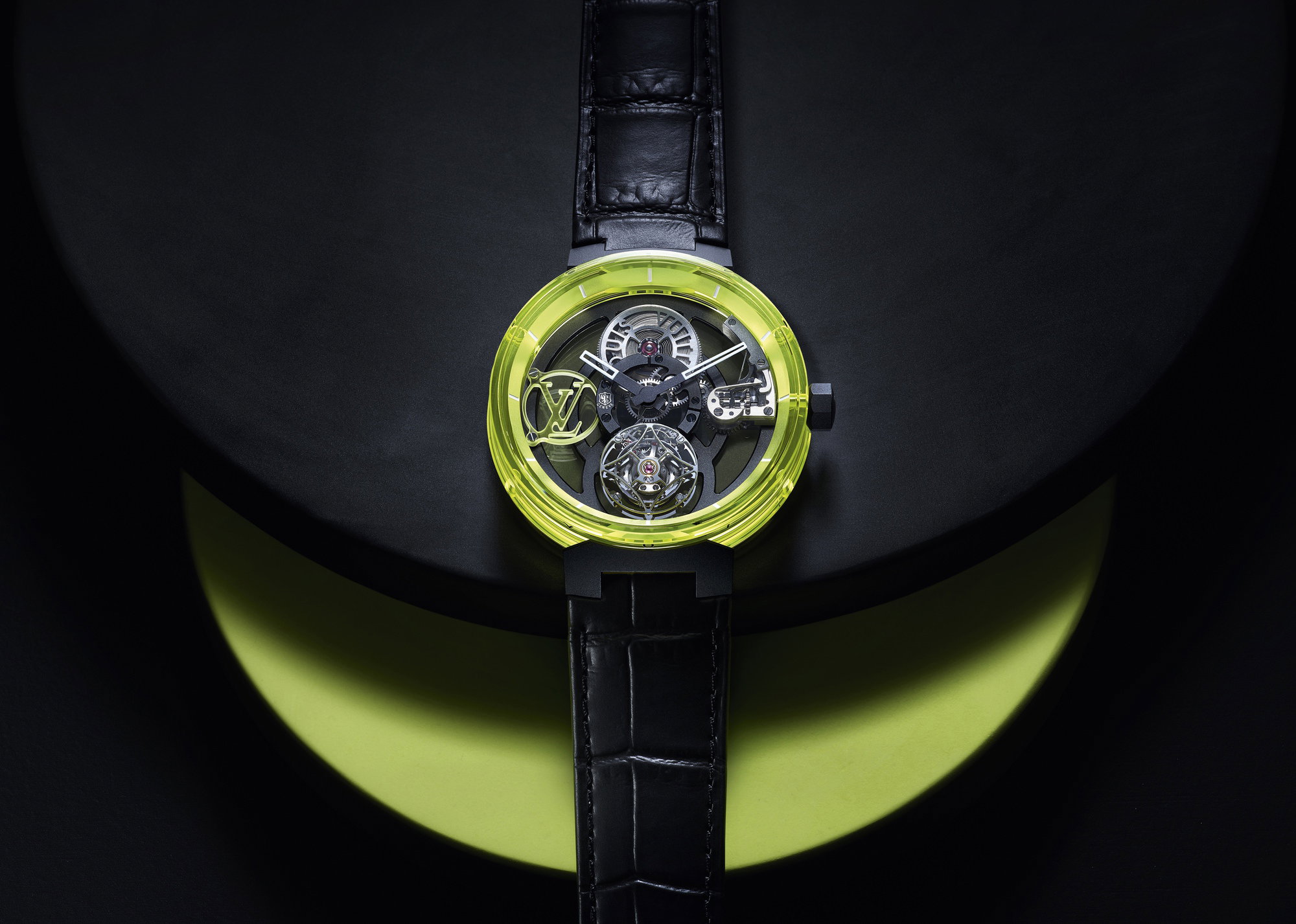 Louis Vuitton Tambour Moon Tourbillon Volant Poinçon de Genève
