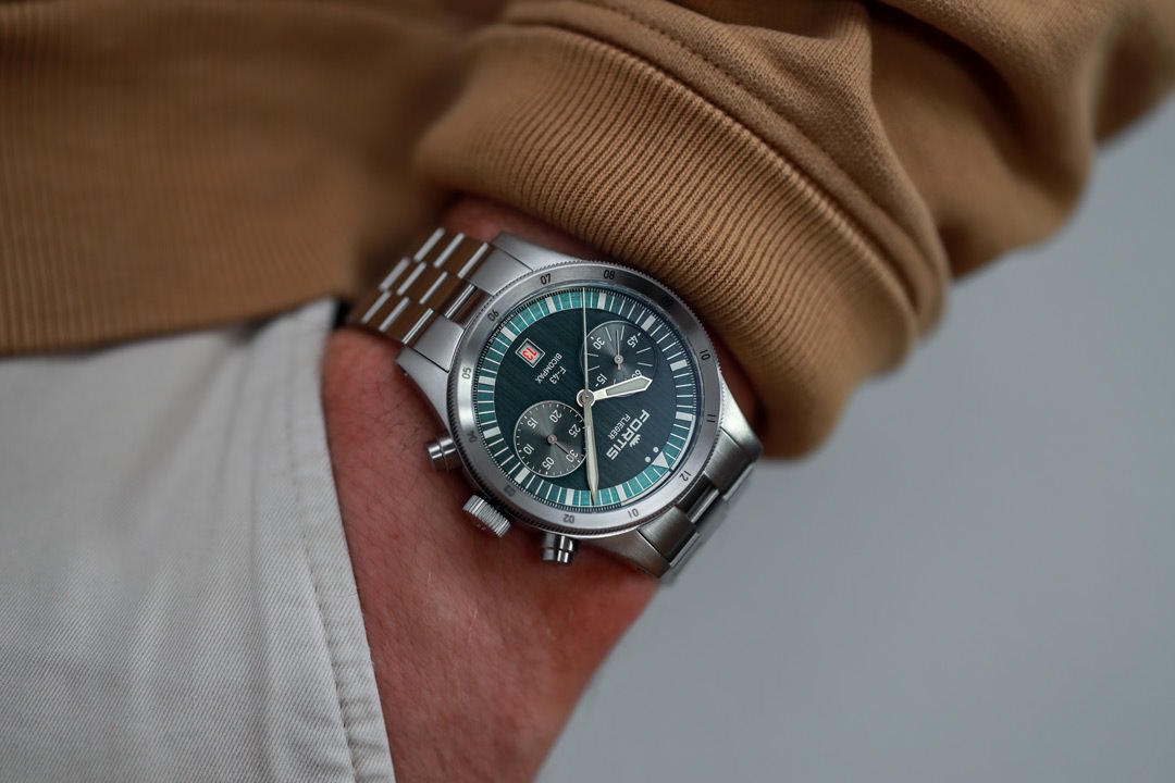 Fortis Flieger F-43 Bicompax Petrol