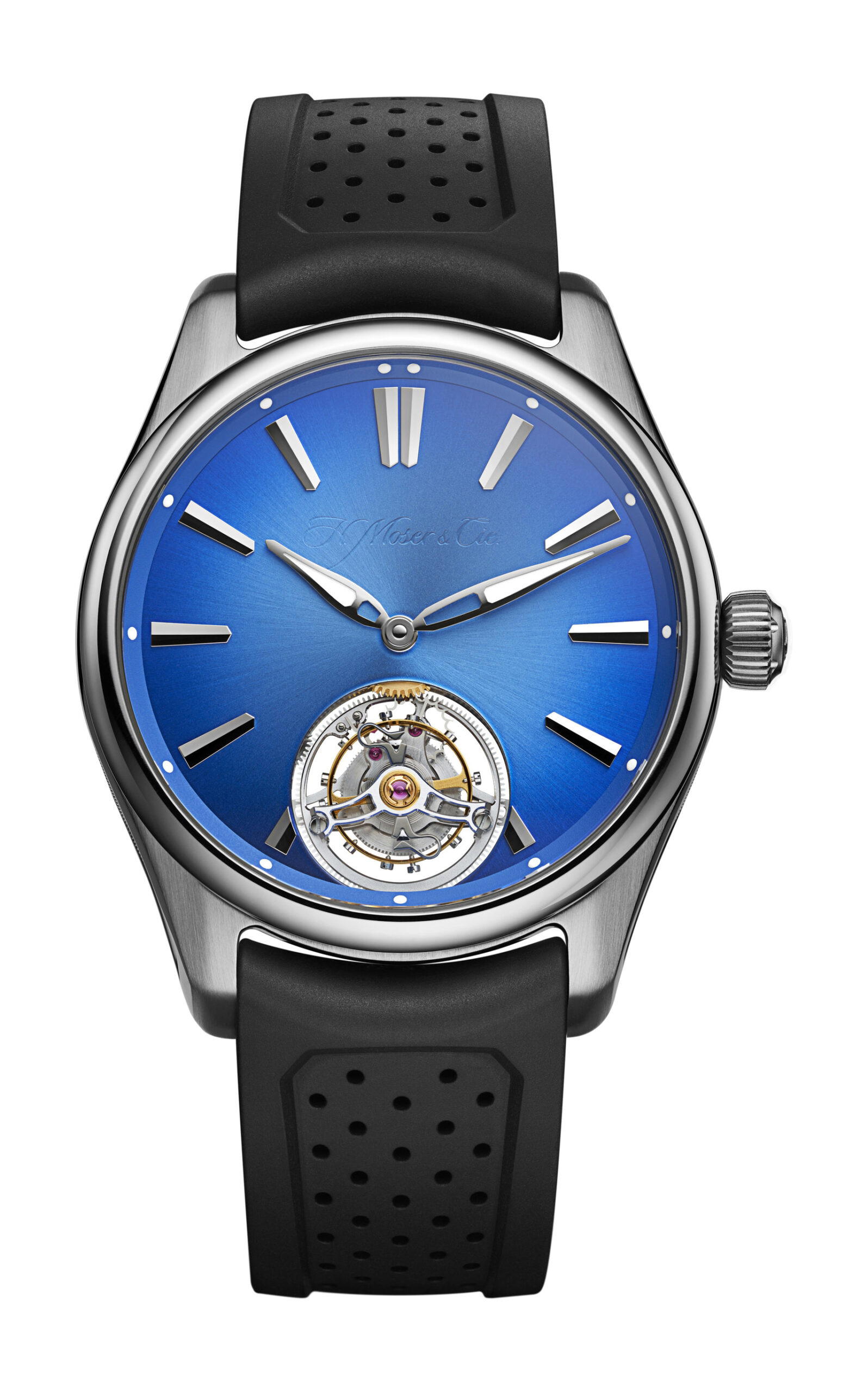 H. Moser & Cie Pioneer Tourbillon Arctic Blue
