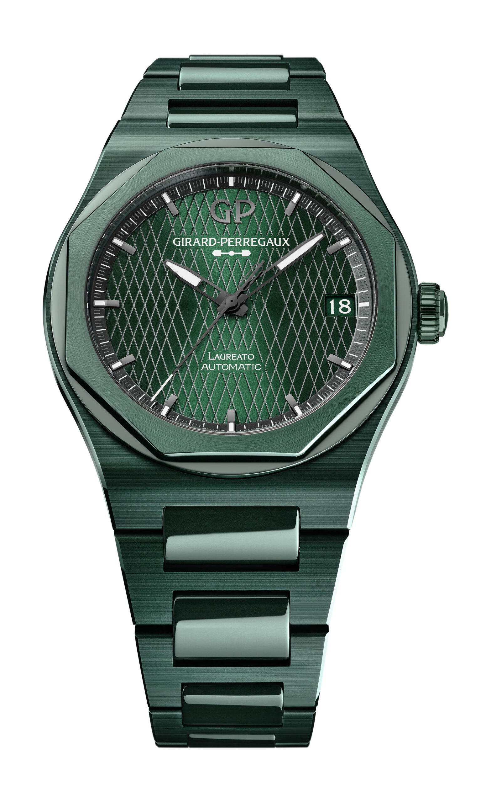 Girard-Perregaux Laureato Green Ceramic Aston Martin Edition
