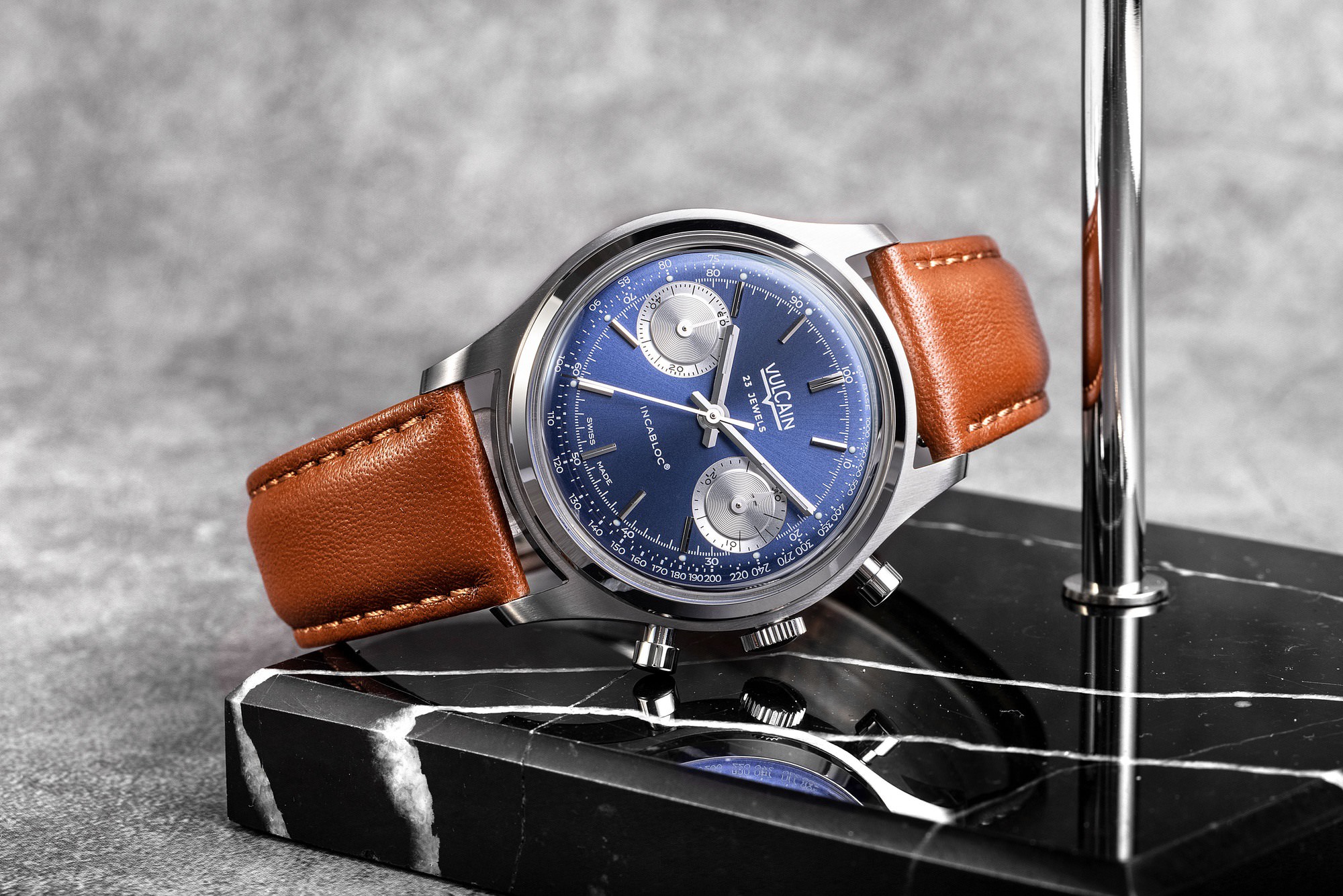 Vulcain Chronograph 1970's Blue