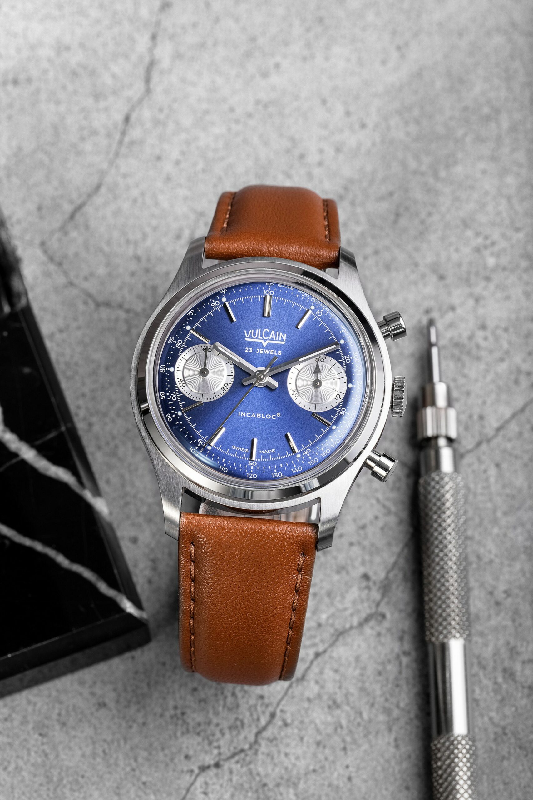 Chronograph 1970's Blue - Image 5