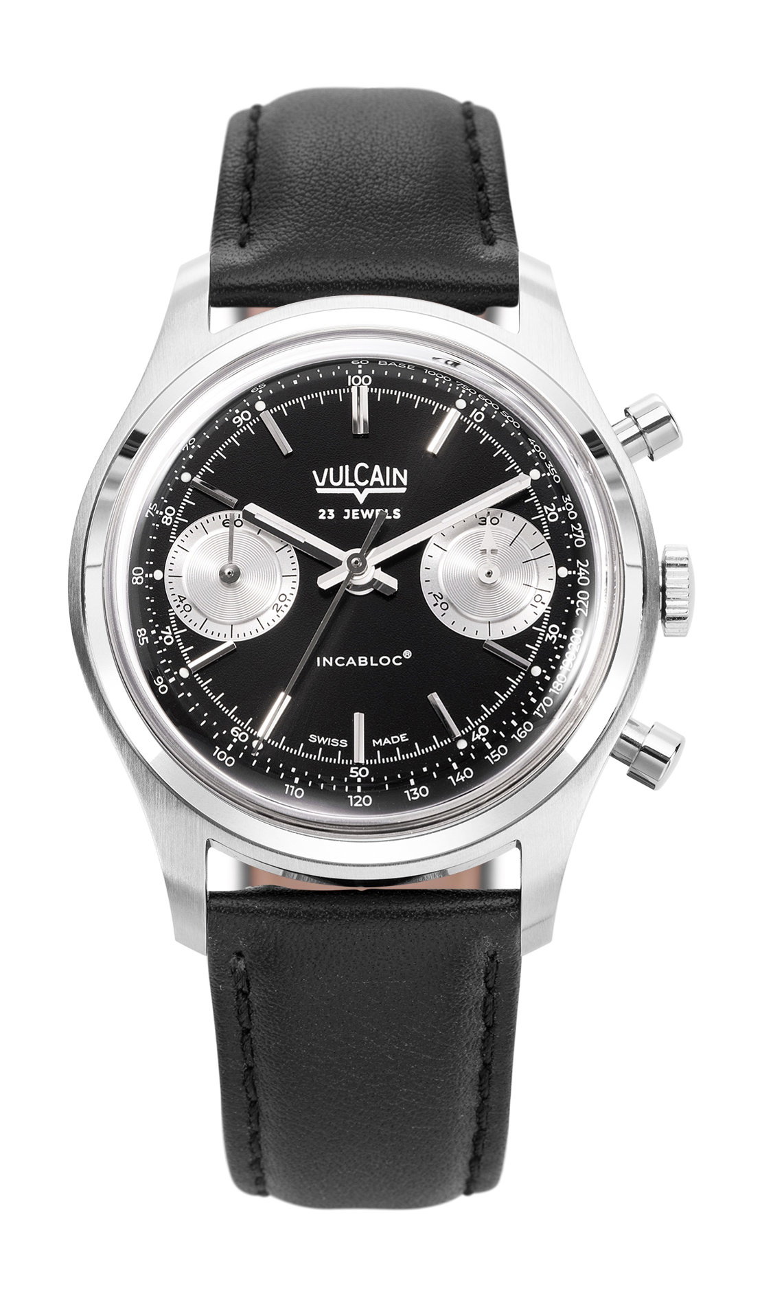 Chronograph 1970's Black & Silver