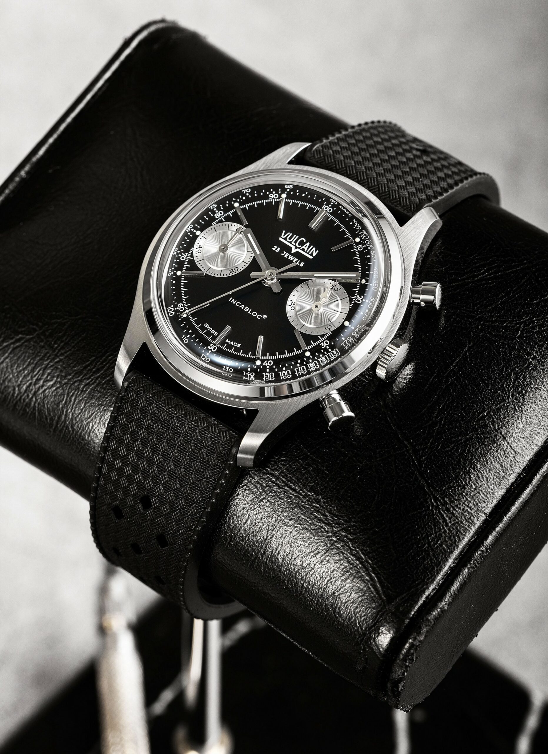 Chronograph 1970's Black & Silver - Image 4