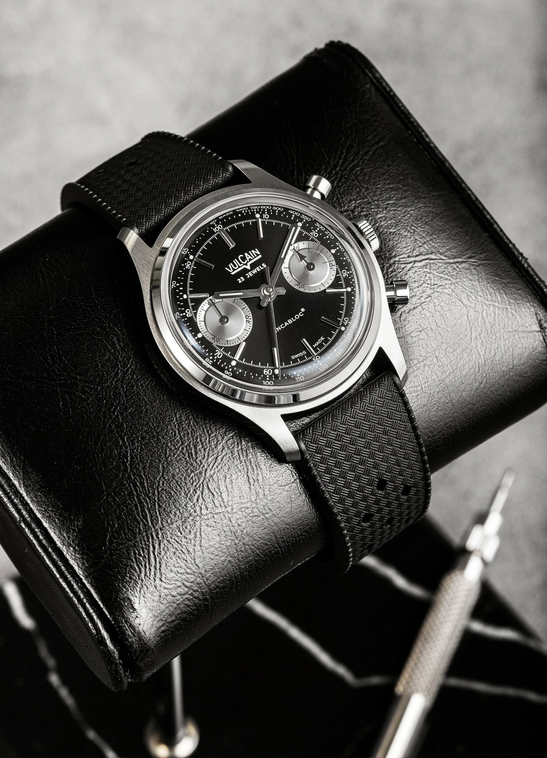 Chronograph 1970's Black & Silver - Image 5