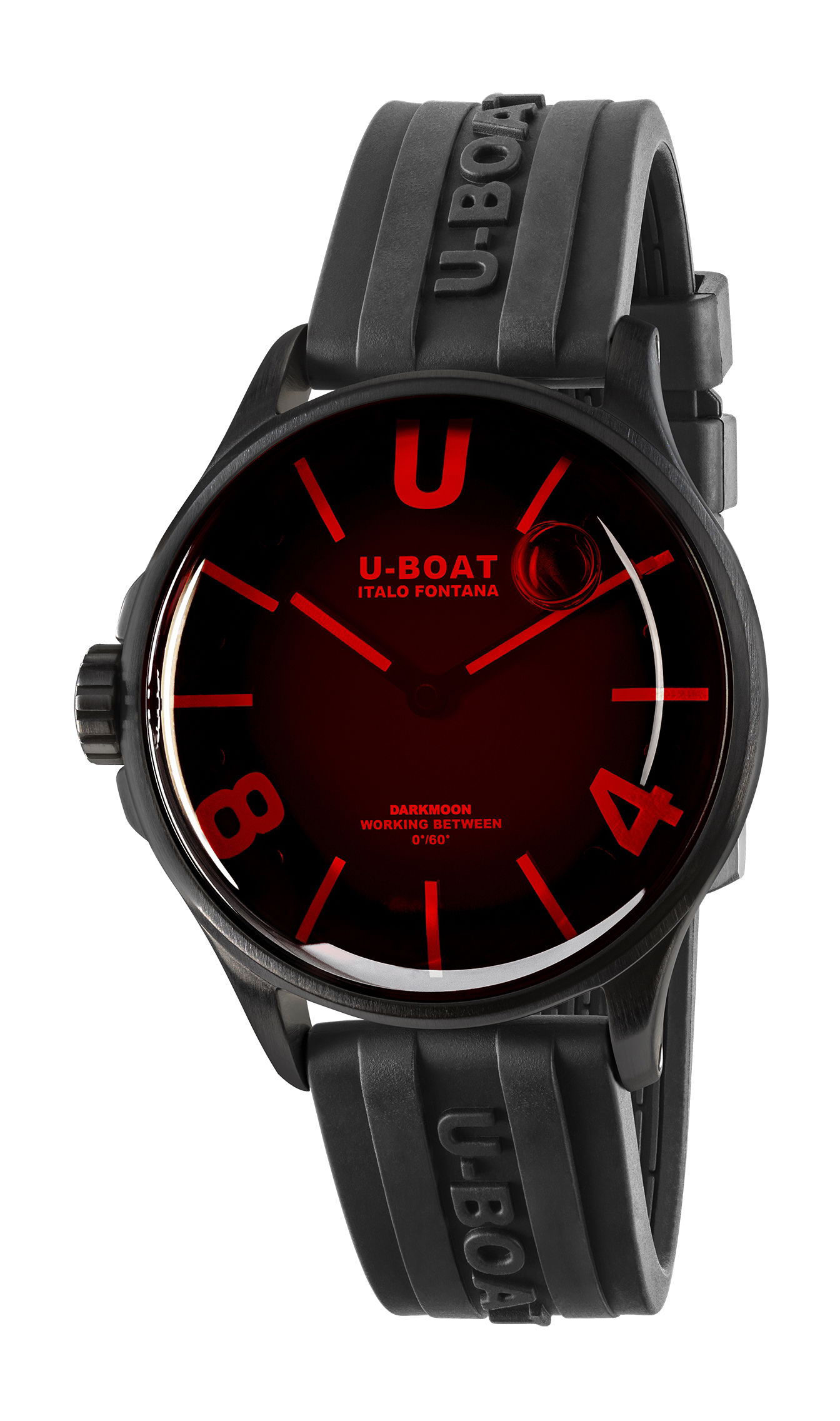 U-Boat Darkmoon 40 Red Glass PVD