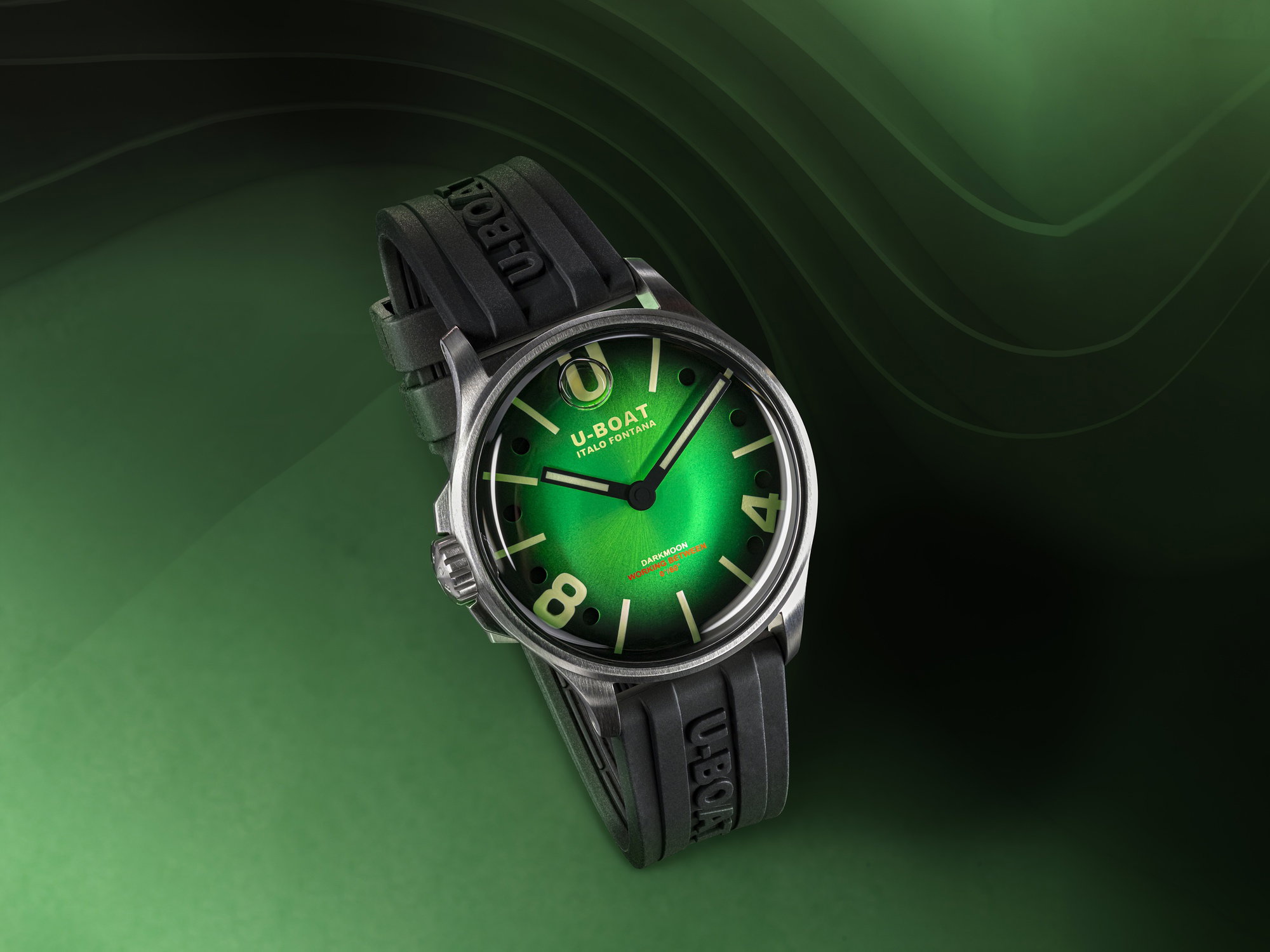U-Boat Darkmoon 40 Green SS Soleil