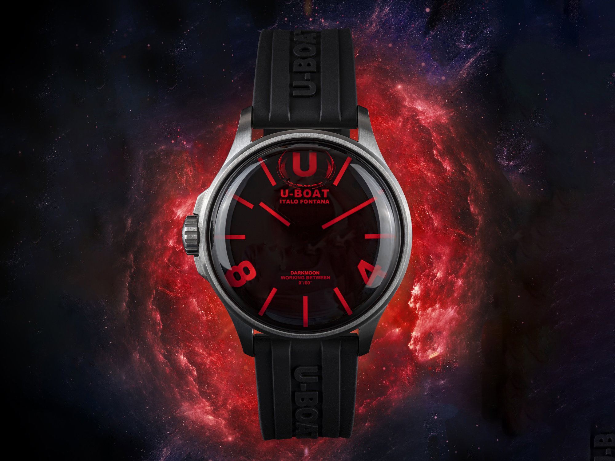 U-Boat Darkmoon 40 SS Red Glass