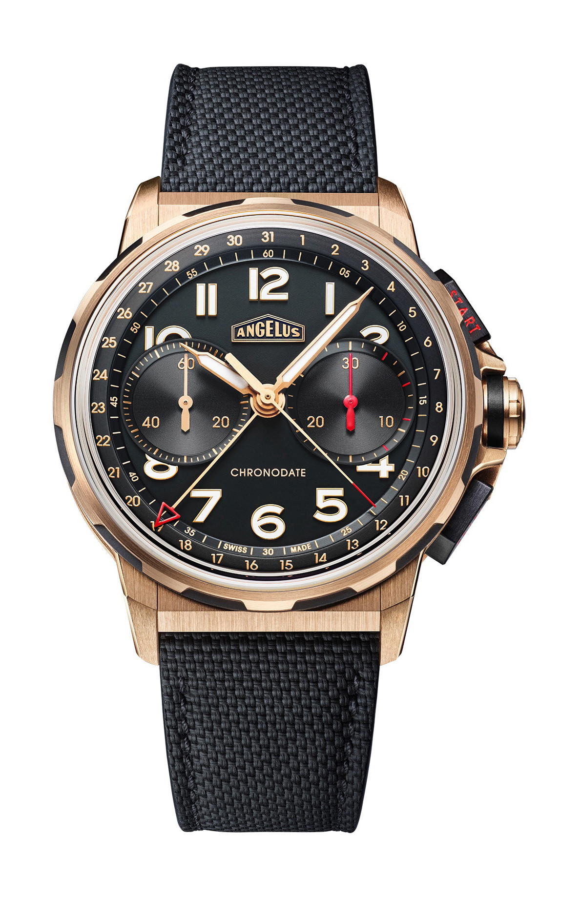 Angelus Chronodate Gold Black