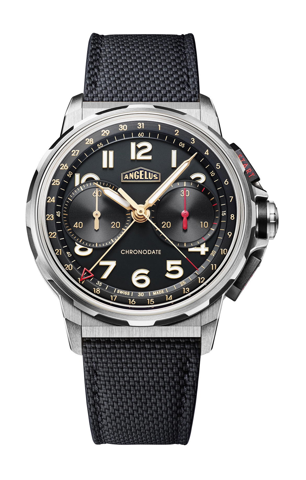 Angelus Chronodate Titanium Black