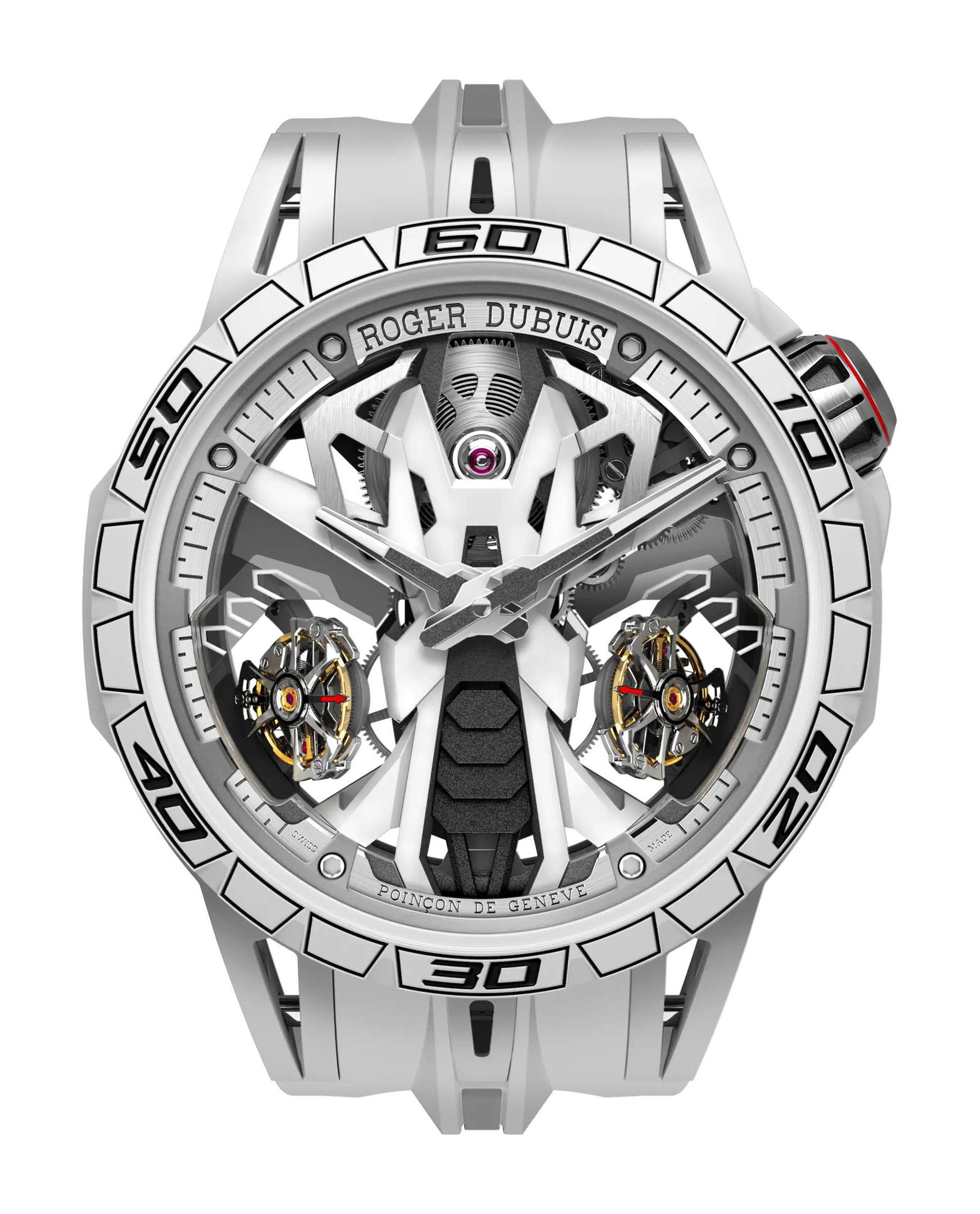 Roger Dubuis Excalibur Spider Countach White Mineral Composite Fiber