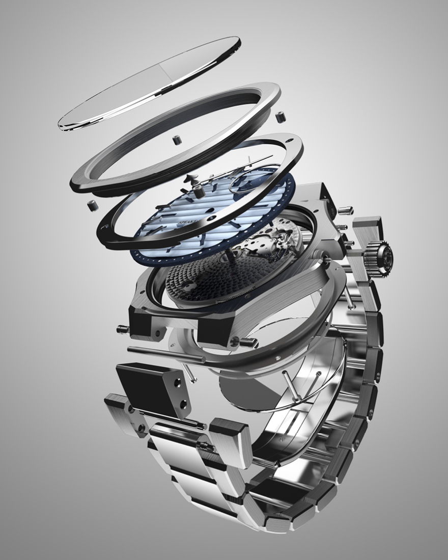 Speake-Marin Ripples Blue Jean