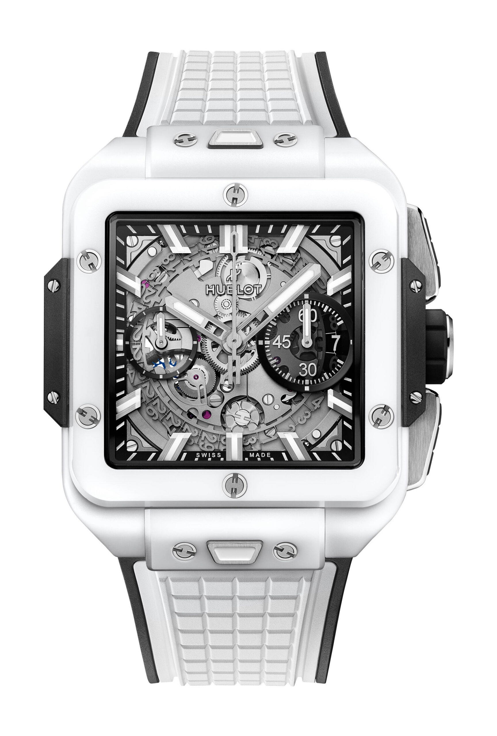 Hublot Square Bang Unico White Ceramic