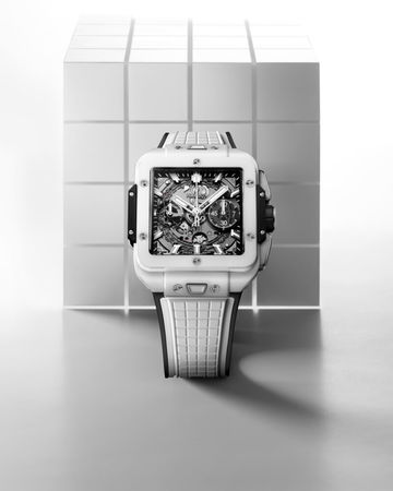 Hublot Square Bang Unico White Ceramic