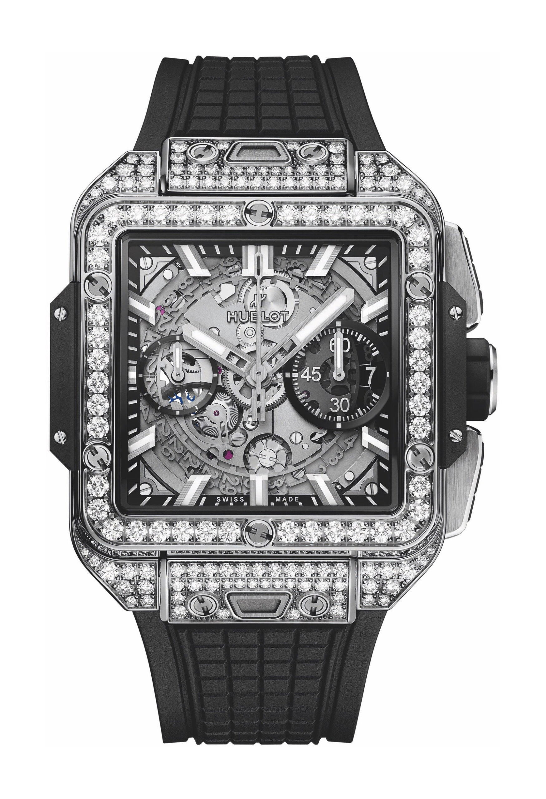 Hublot Square Bang Unico Titanium Pavé
