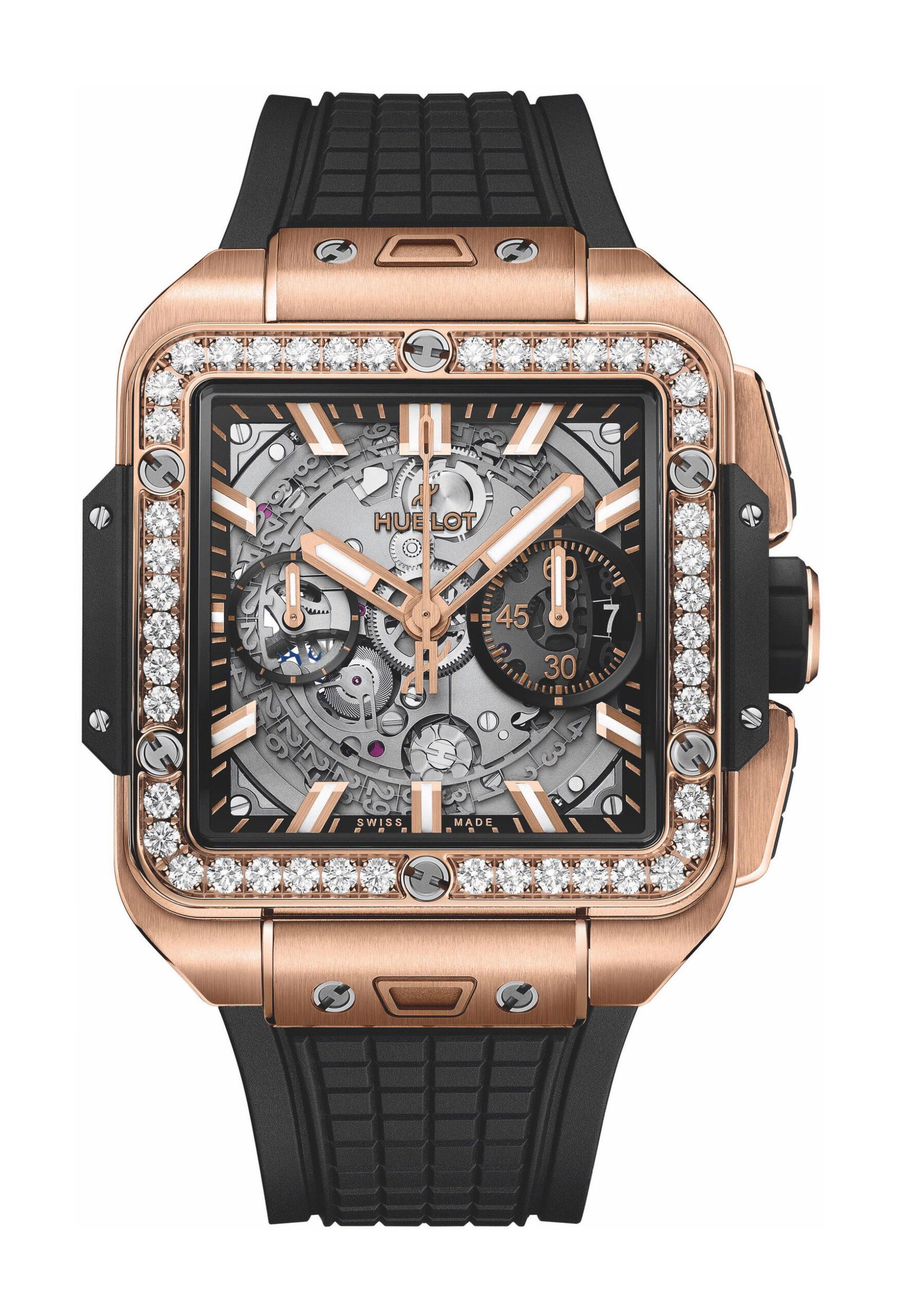 Hublot Square Bang Unico King Gold Diamonds