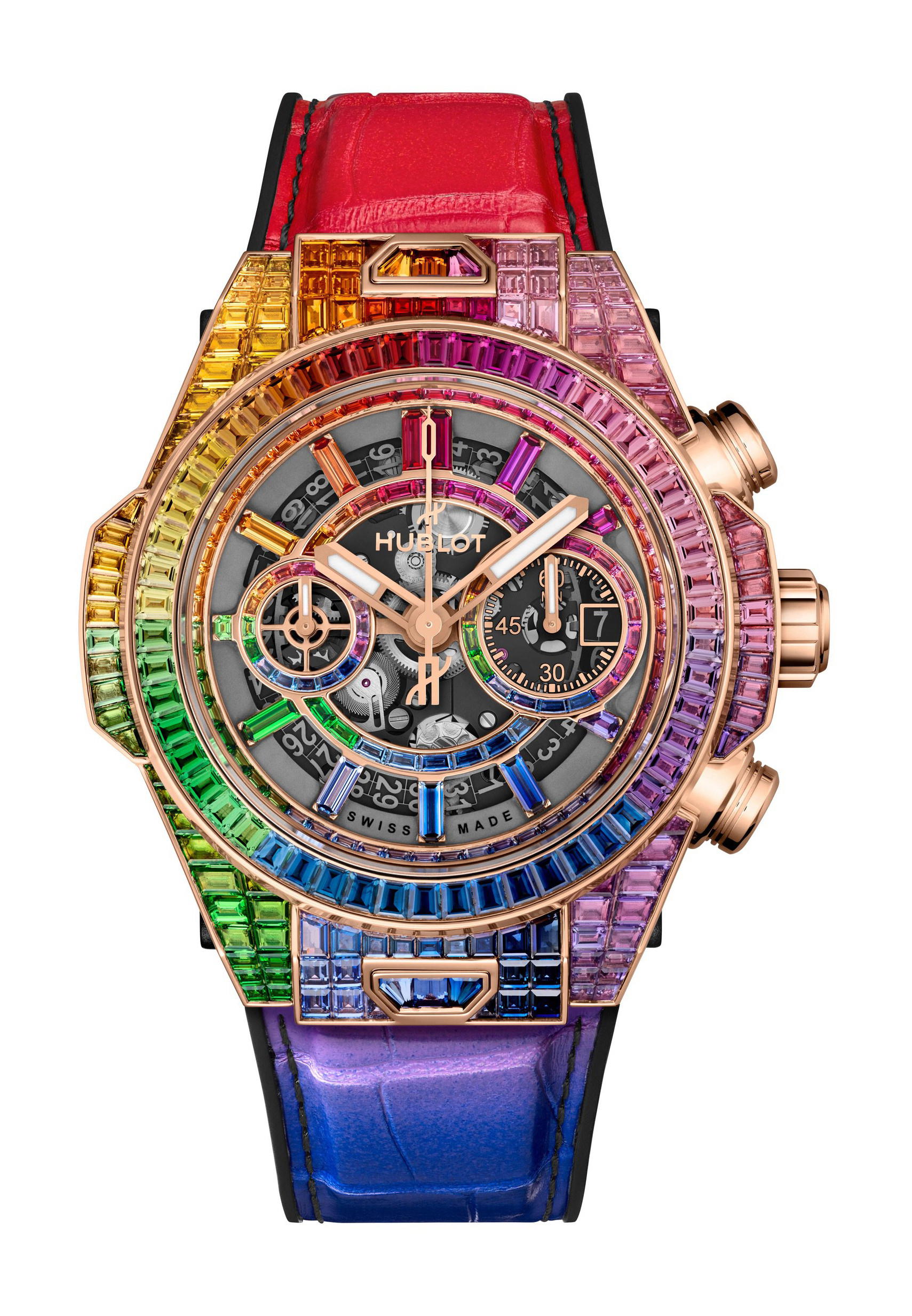 Hublot Big Bang Unico High Jewellery King Gold Rainbow