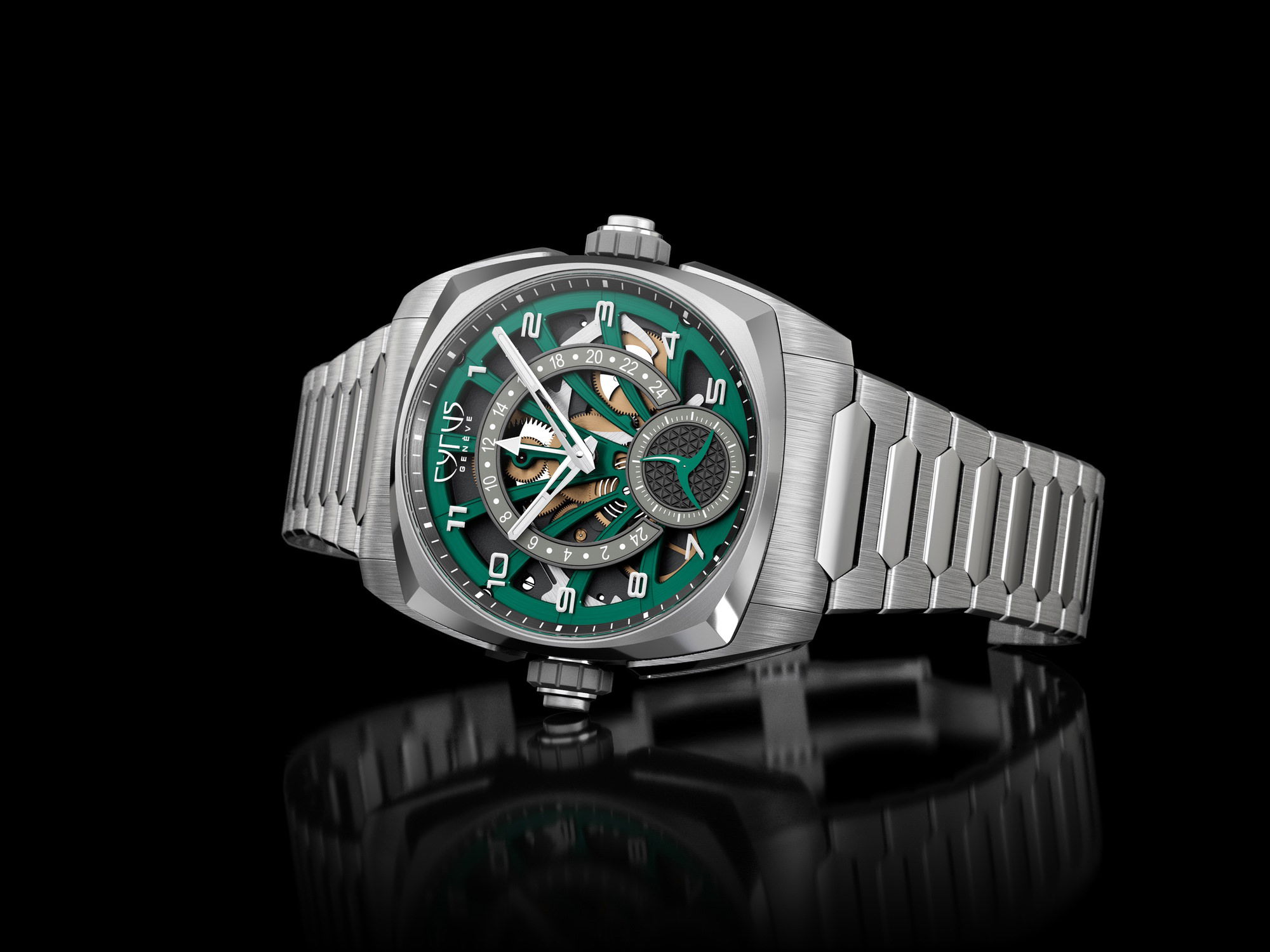 Cyrus Klepcys GMT Palm Green