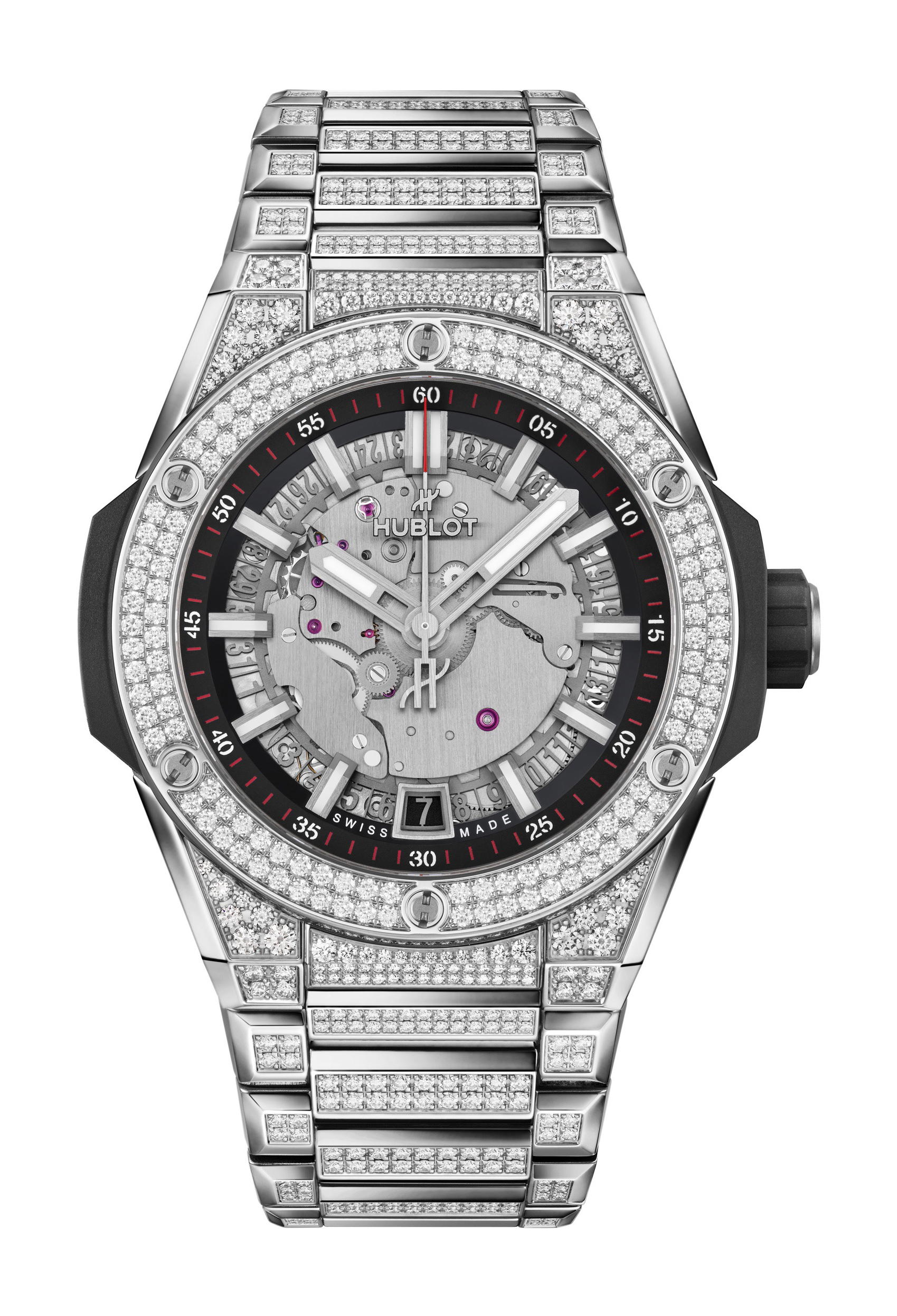 Hublot Big Bang Integrated Time Only Titanium Pavé
