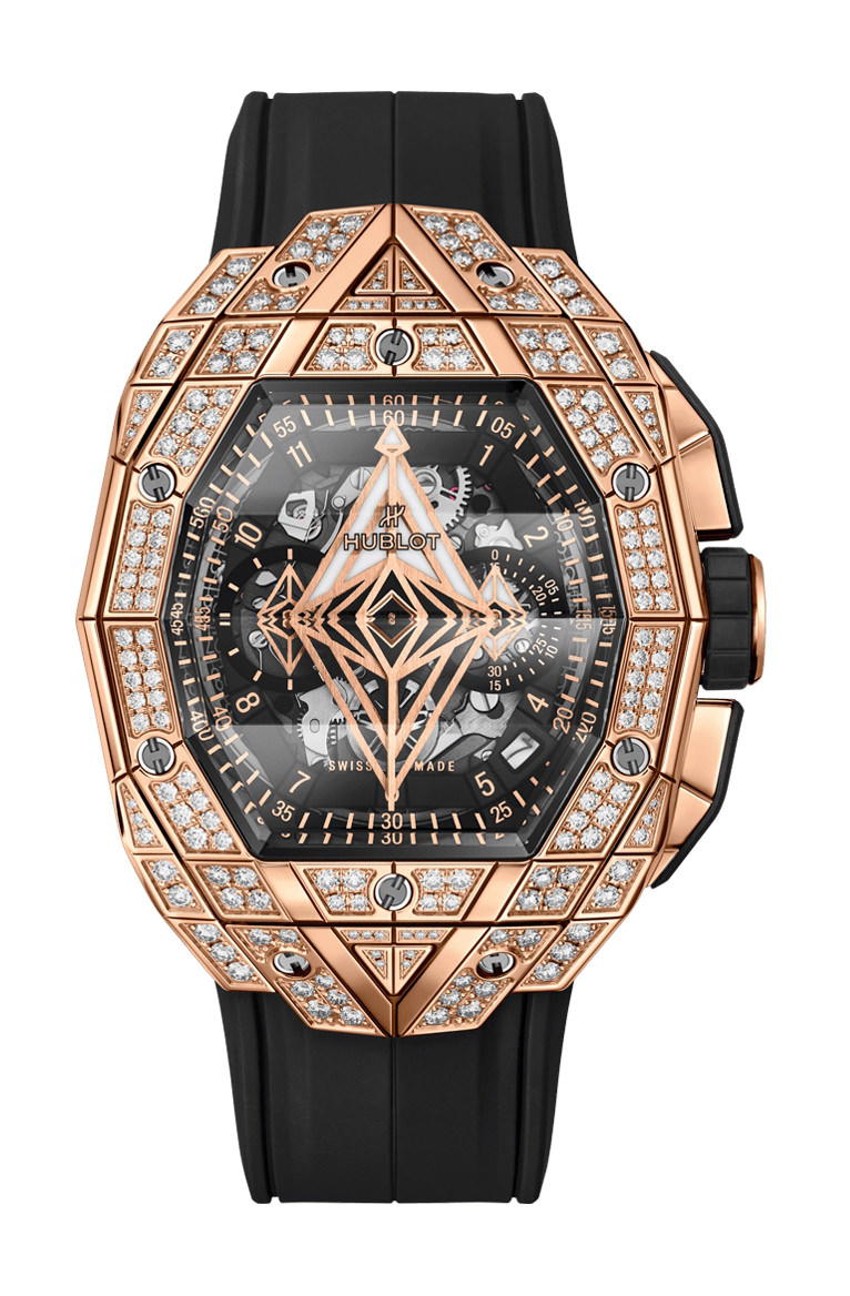Hublot Spirit of Big Bang Sang Bleu King Gold Pavé