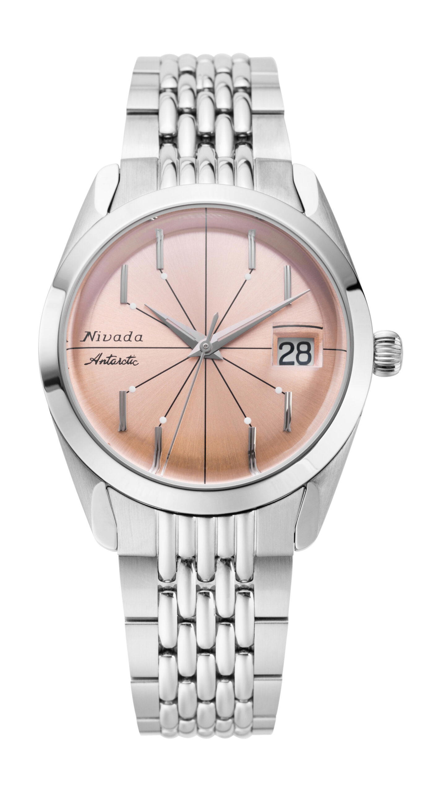 Nivada Grenchen Antarctic Spider Salmon Date