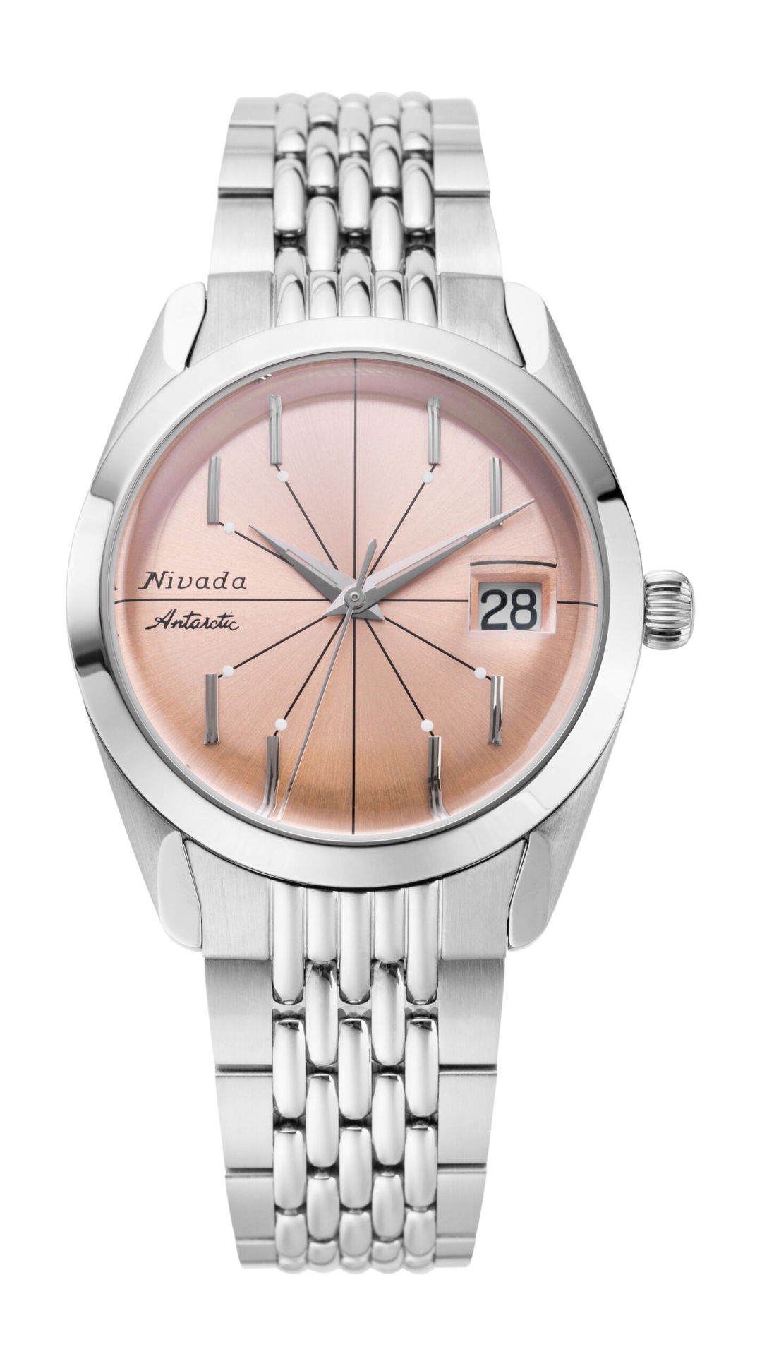Nivada Grenchen Antarctic Spider Salmon Date – 32042A12