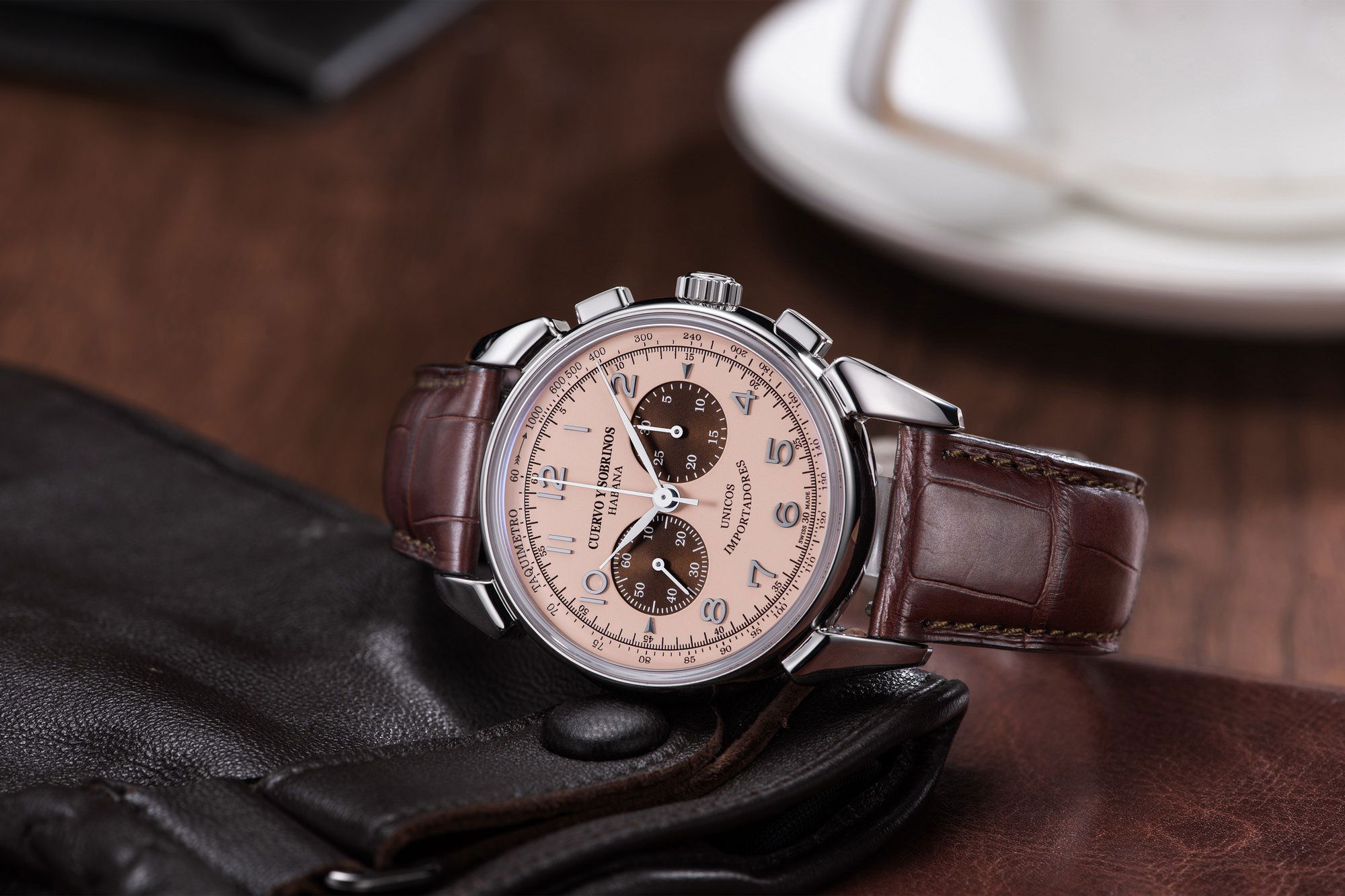 Cuervo y Sobrinos Historiador Cronógrafo 1946