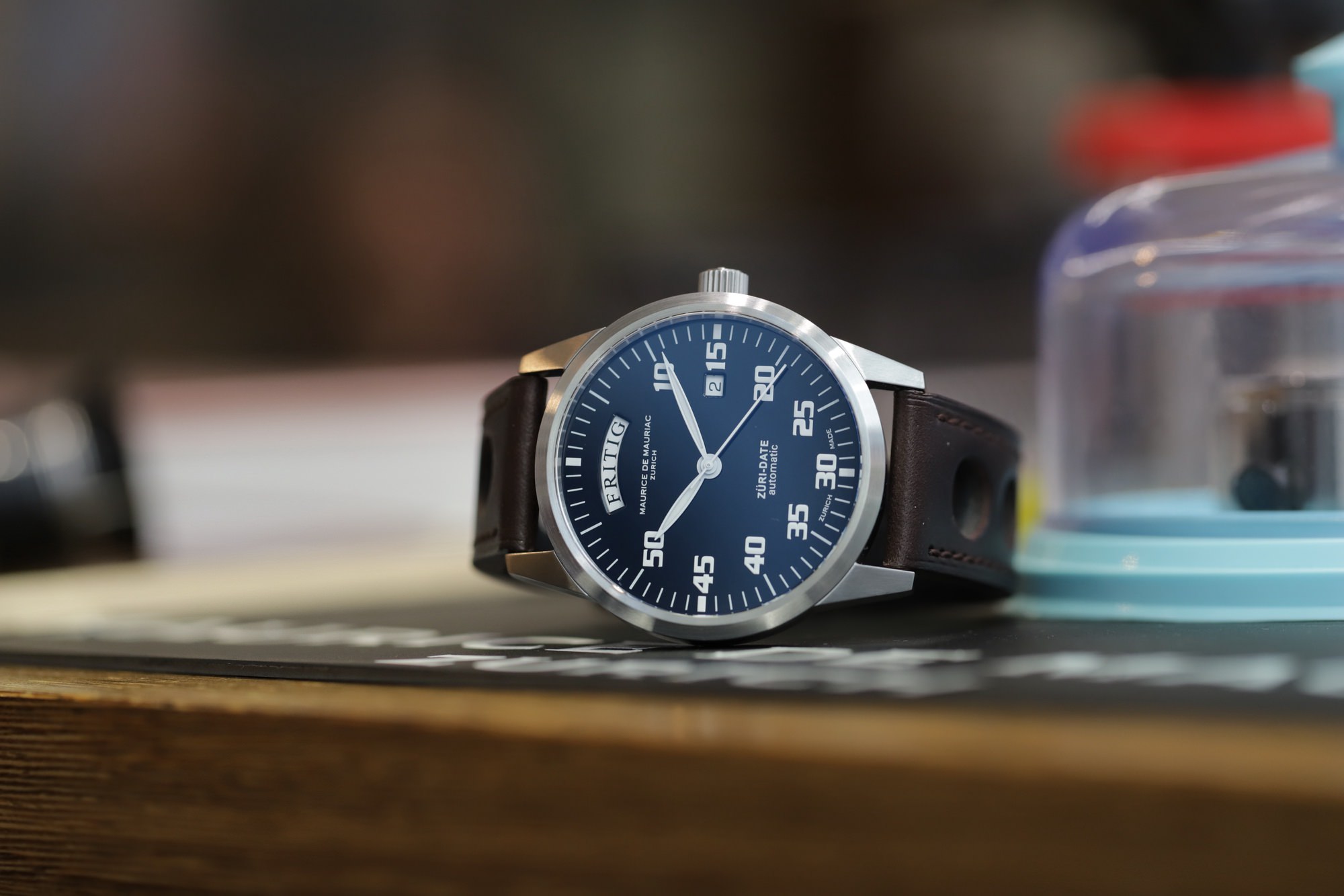 Maurice de Mauriac Automatic Date "Züri Date" Blue