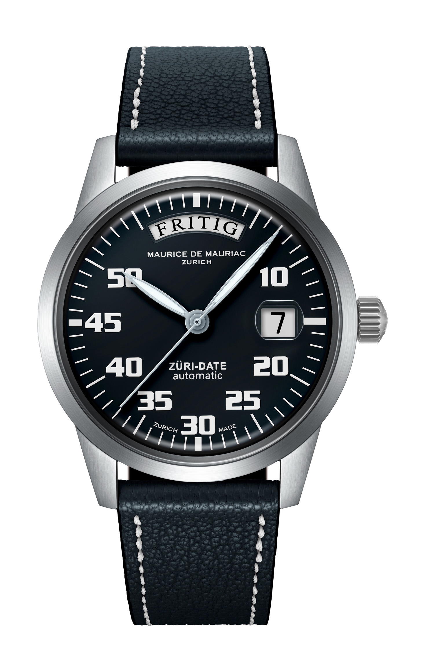 Maurice de Mauriac Automatic Date "Züri Date" Black