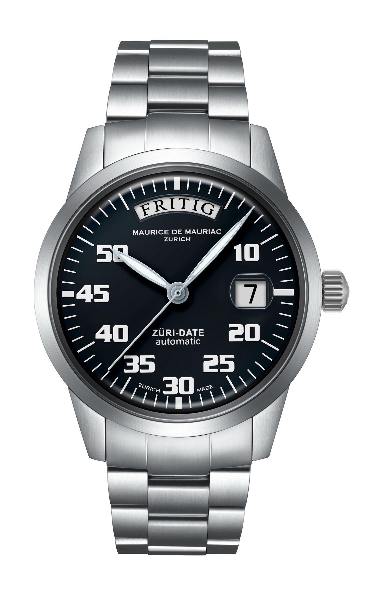 Maurice de Mauriac Automatic Date "Züri Date" Black