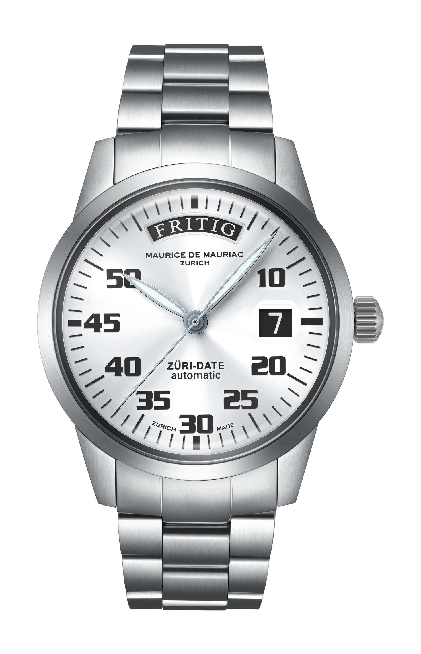 Maurice de Mauriac Automatic Date "Züri Date" White