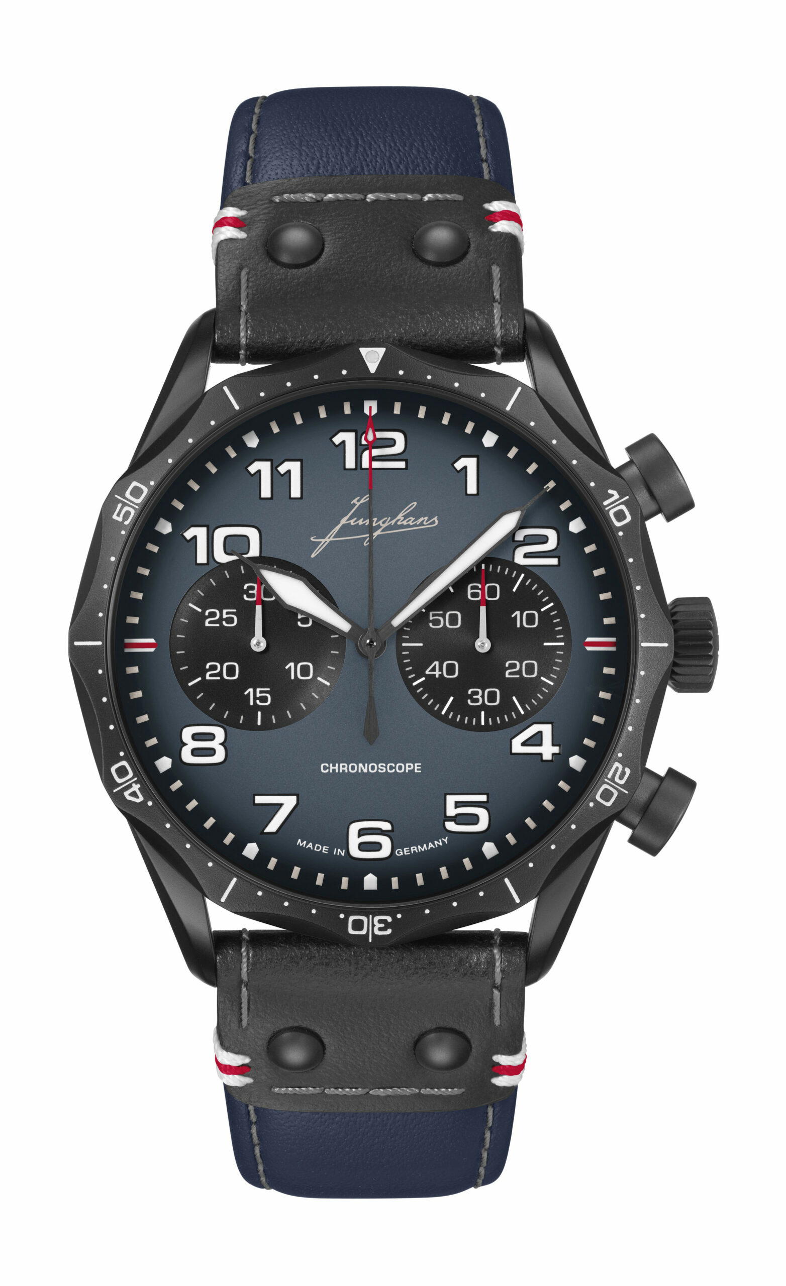 Junghans Meister Pilot Chronoscope Navy Blue