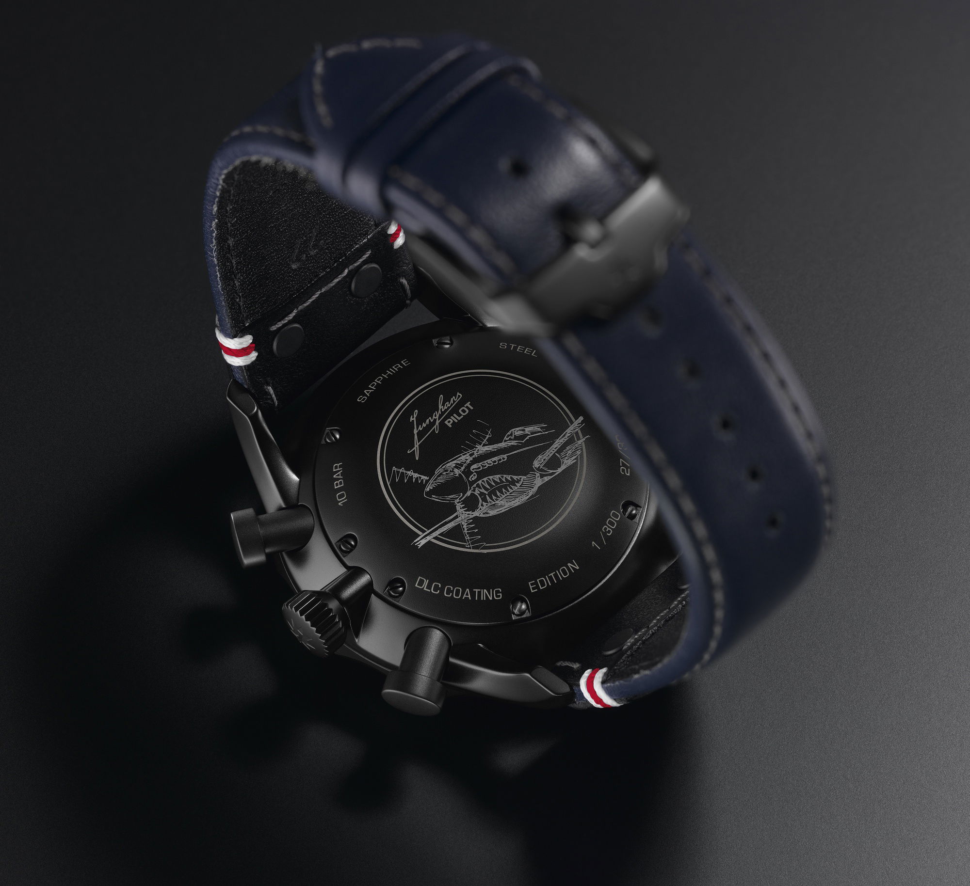 Junghans Meister Pilot Chronoscope Navy Blue