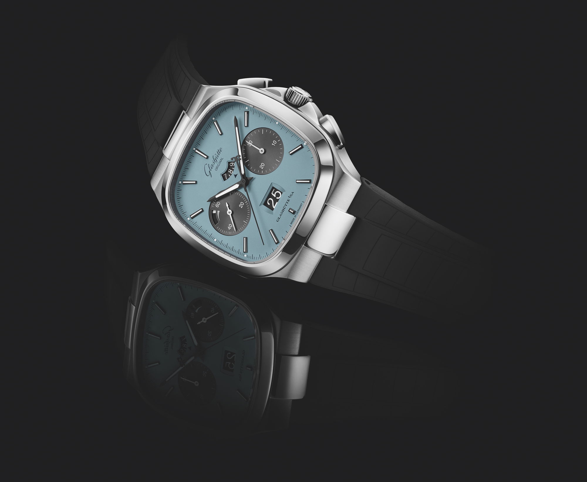 Glashütte Original Seventies Chronograph Panorama Date “Ocean Breeze”