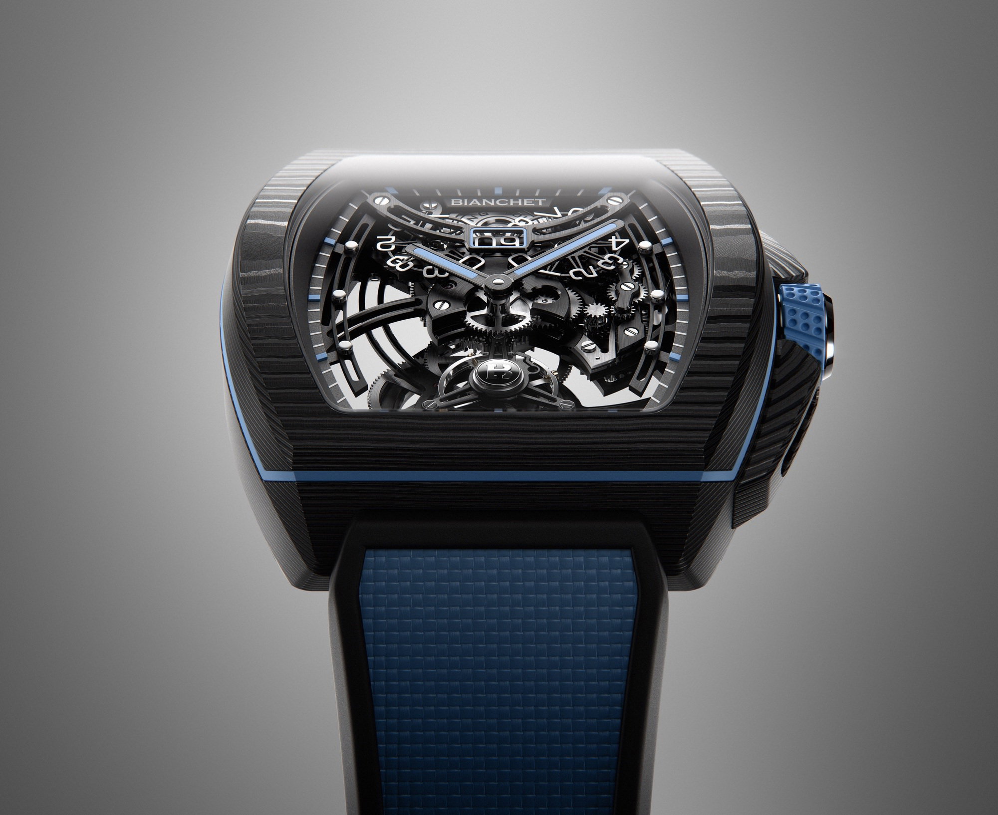 Bianchet B1.618 Grande Date B1.618 Carbon Sky Blue